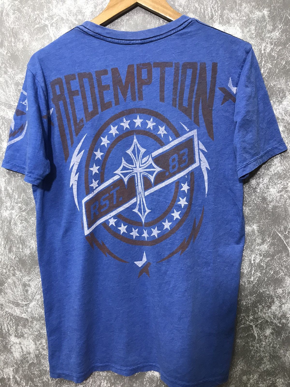 Raw State Affliction Cross Y2K Graphic Tee