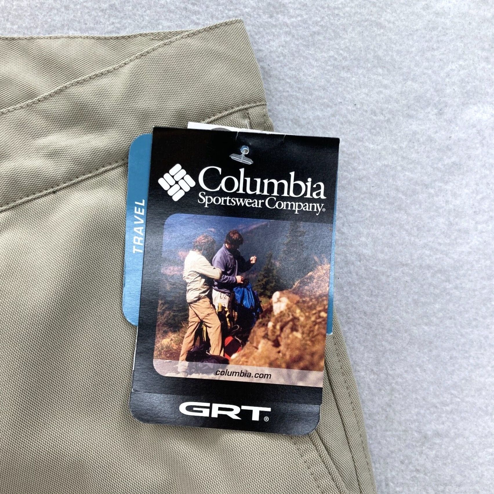 Vintage Columbia GRT Utility II Hiking Pants Mens 34x32 Fossil Beige Pleated Straight Size US 34 / EU 50 - 4 Thumbnail