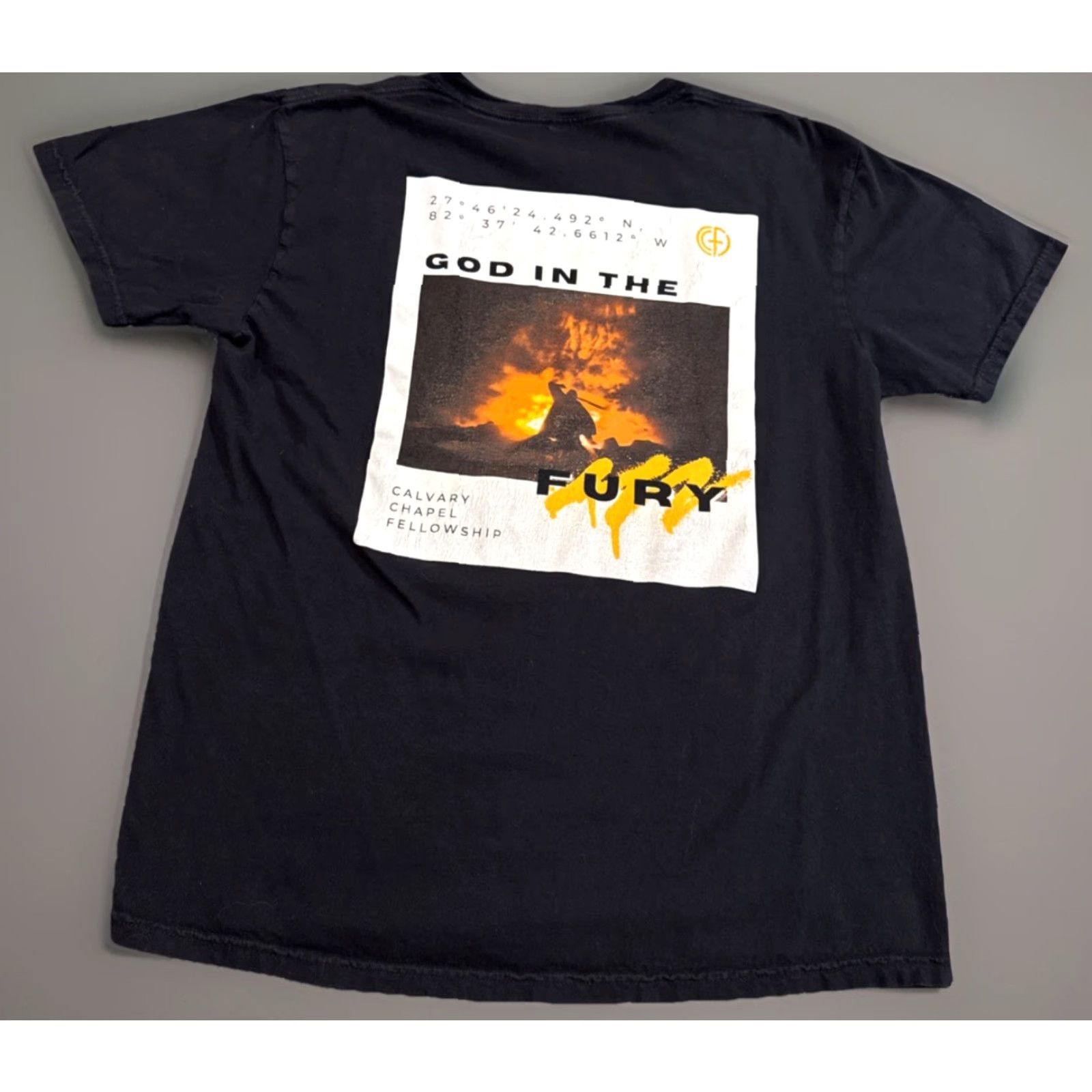 Comfort Colors God in the Silence Fury Calvary Chapel Jesus Christ God Religion T-Shirt Large Men Black Comfort Colors Size US L / EU 52-54 / 3 - 2 Thumbnail