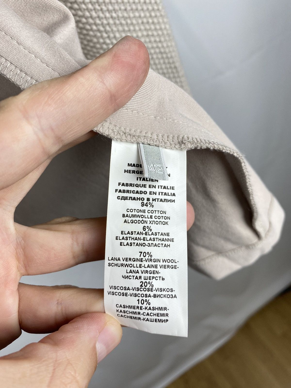 Gran Sasso Gran Sasso Cotton Blazer Wool-Cashmere Sleeves size 42 Size M / US 6-8 / IT 42-44 - 11 Thumbnail