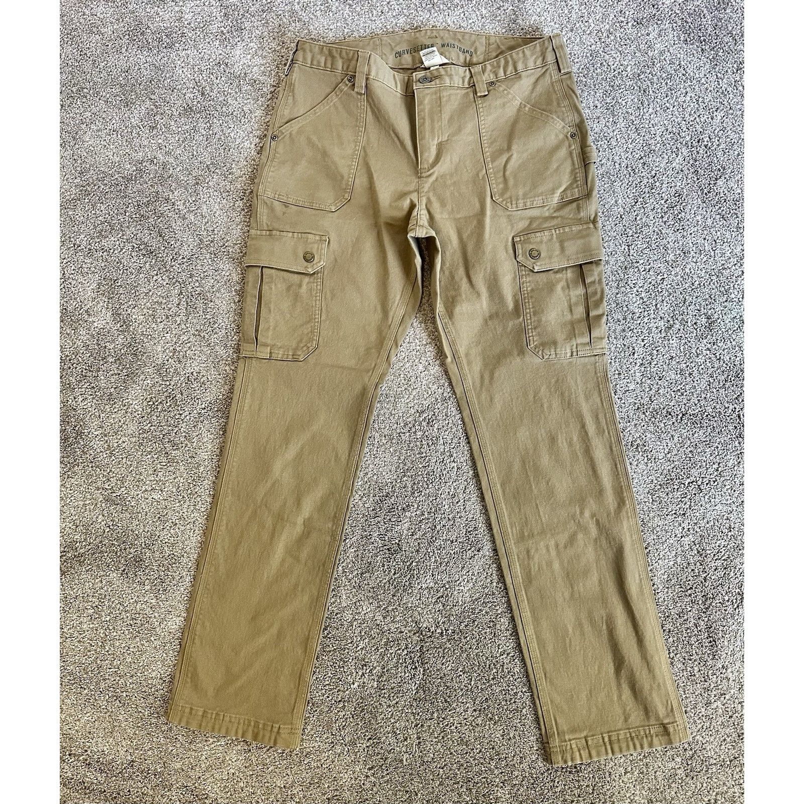 Duluth Trading Company Duluth Trading Co Curvesetter Cargo Pants Women's 12x31 Size 34" / US 12 / IT 48 - 1 Thumbnail