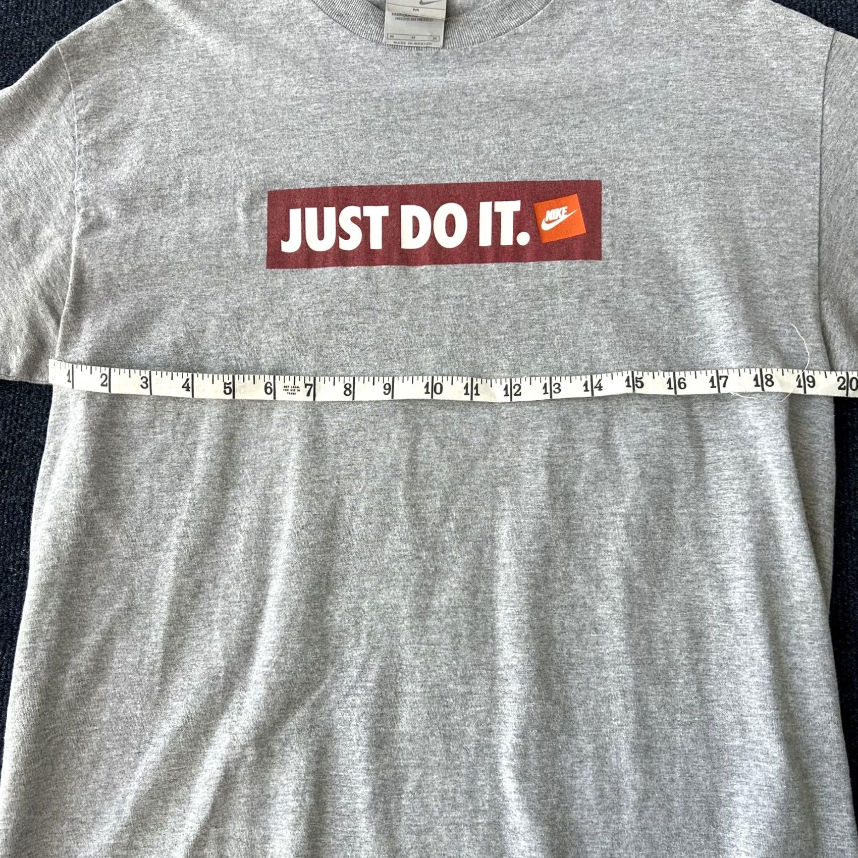 Nike Nike Mens Medium Gray Just Do It Graphic Tee T-Shirt Swoosh Logo Athletic Shirt Size US M / EU 48-50 / 2 - 7 Thumbnail