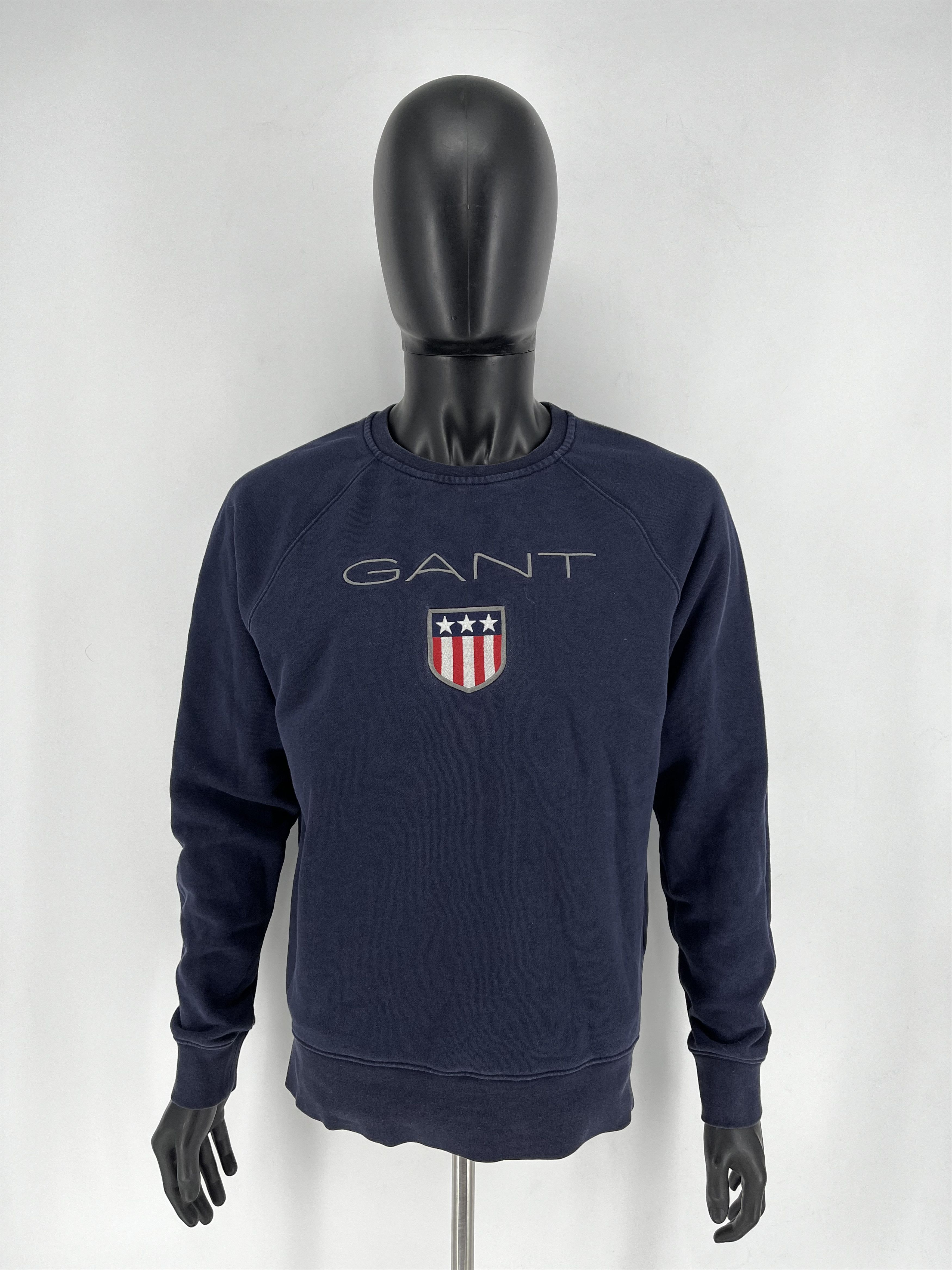 Gant × Vintage Vintage Y2K Gant plush logo sweatshirt streetwear size L Size US L / EU 52-54 / 3 - 2 Thumbnail