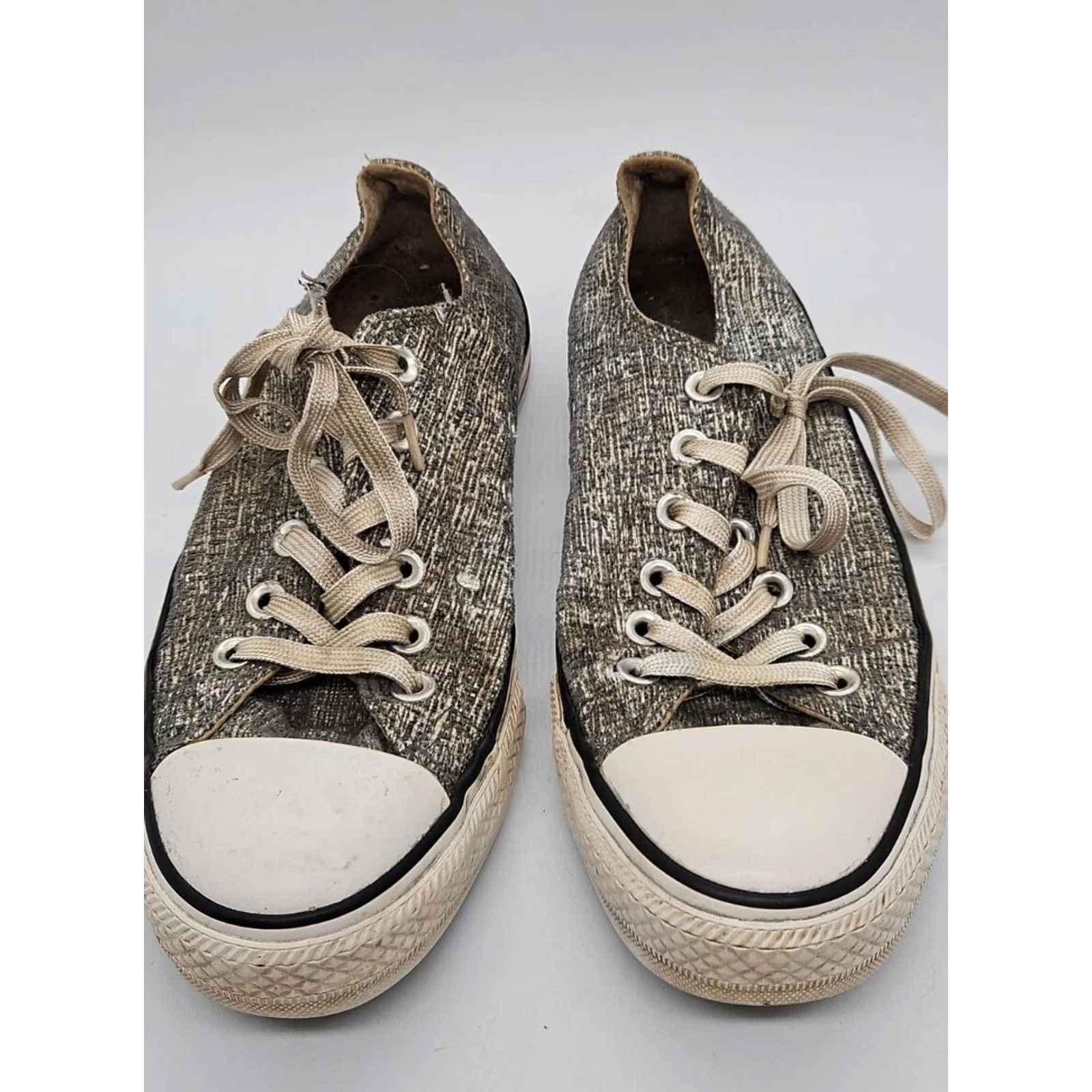 Converse Converse Chuck Taylor All Star Low Top Tweed Black White Sneakers Size 8 Womens Size M / US 6-8 / IT 42-44 - 2 Thumbnail