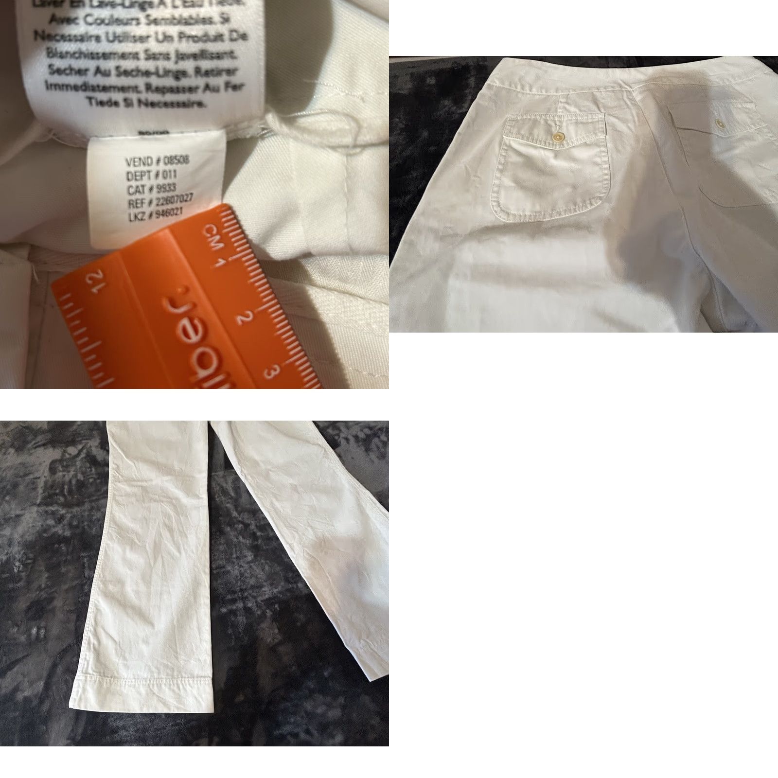 Eddie Bauer Eddie Bauer Vashon Fit Wide Legs Pants Women 10 White 32x30 WPL#9647 Size 32" / US 10 / IT 46 - 10 Thumbnail