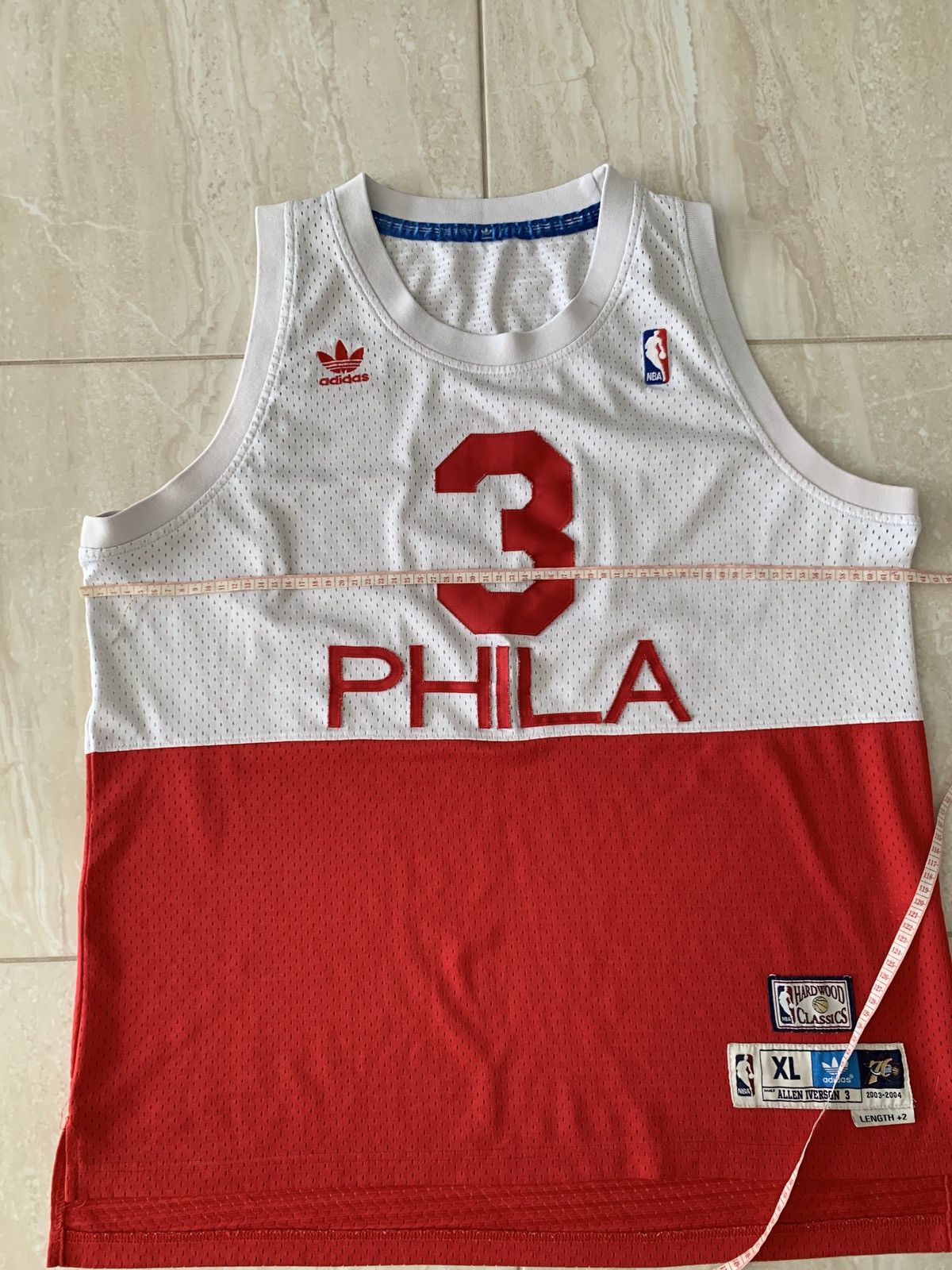 Adidas × Vintage Allen Iverson 76ers Adidas soul classic jersey - size XLarge Size US XL / EU 56 / 4 - 8 Thumbnail