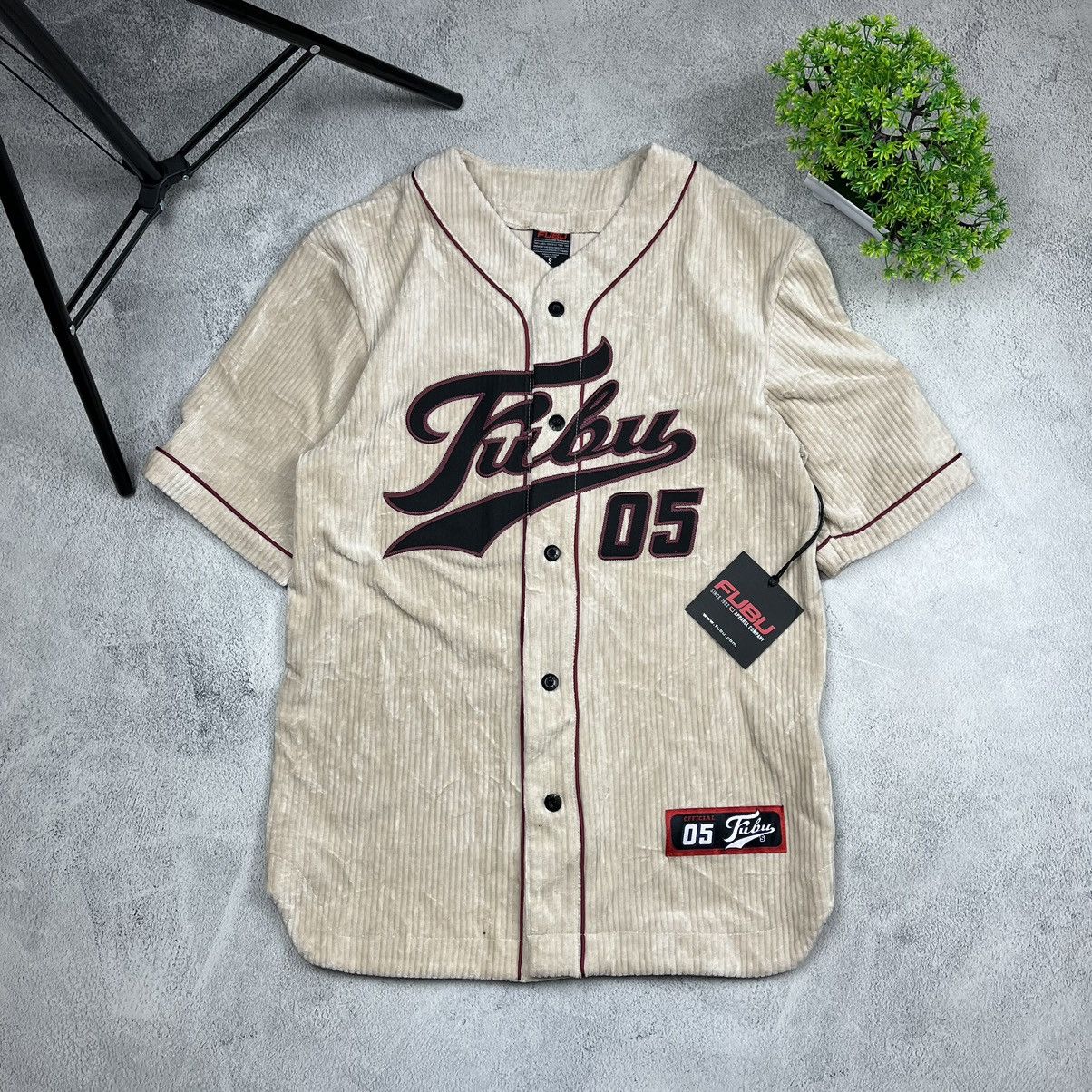 image of Archival Clothing x Fubu Vintage Fubu Baseball Jersey Y2K Shirt in Brown, Men's (Size Medium)