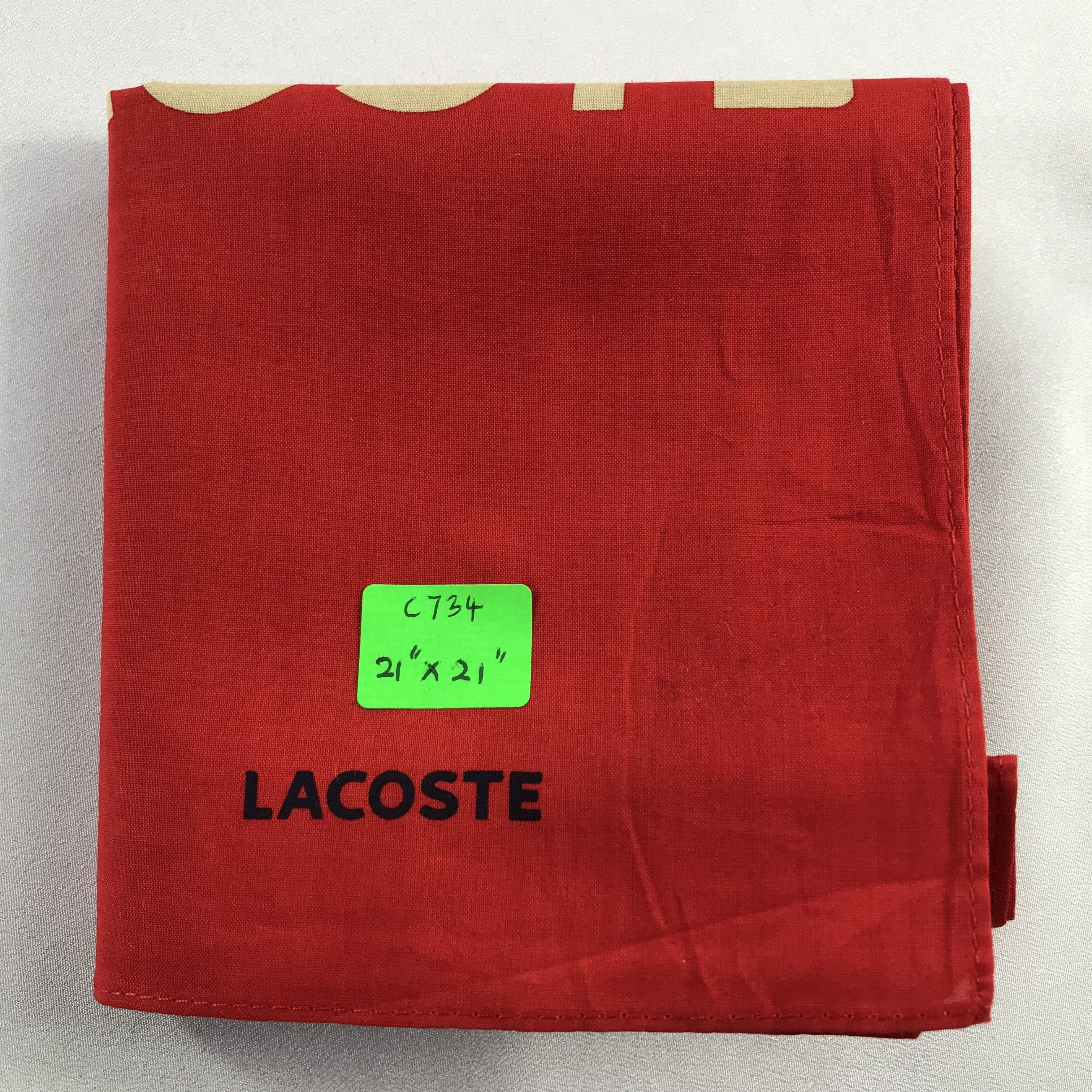 Lacoste Lacoste Handkerchief / Bandana / Neckerchief C734 Size ONE SIZE - 7 Thumbnail