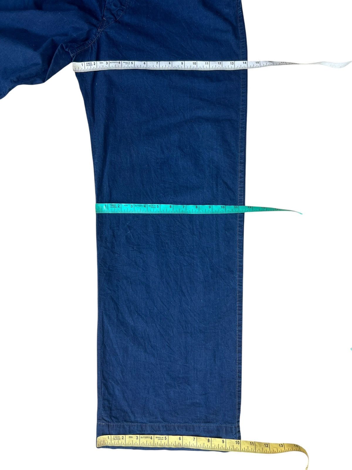 45rpm × Indigo 45rpm Japan Indigo Cotton Poplin Gurkha Trouser Pant Loose Size US 32 / EU 48 - 5 Thumbnail