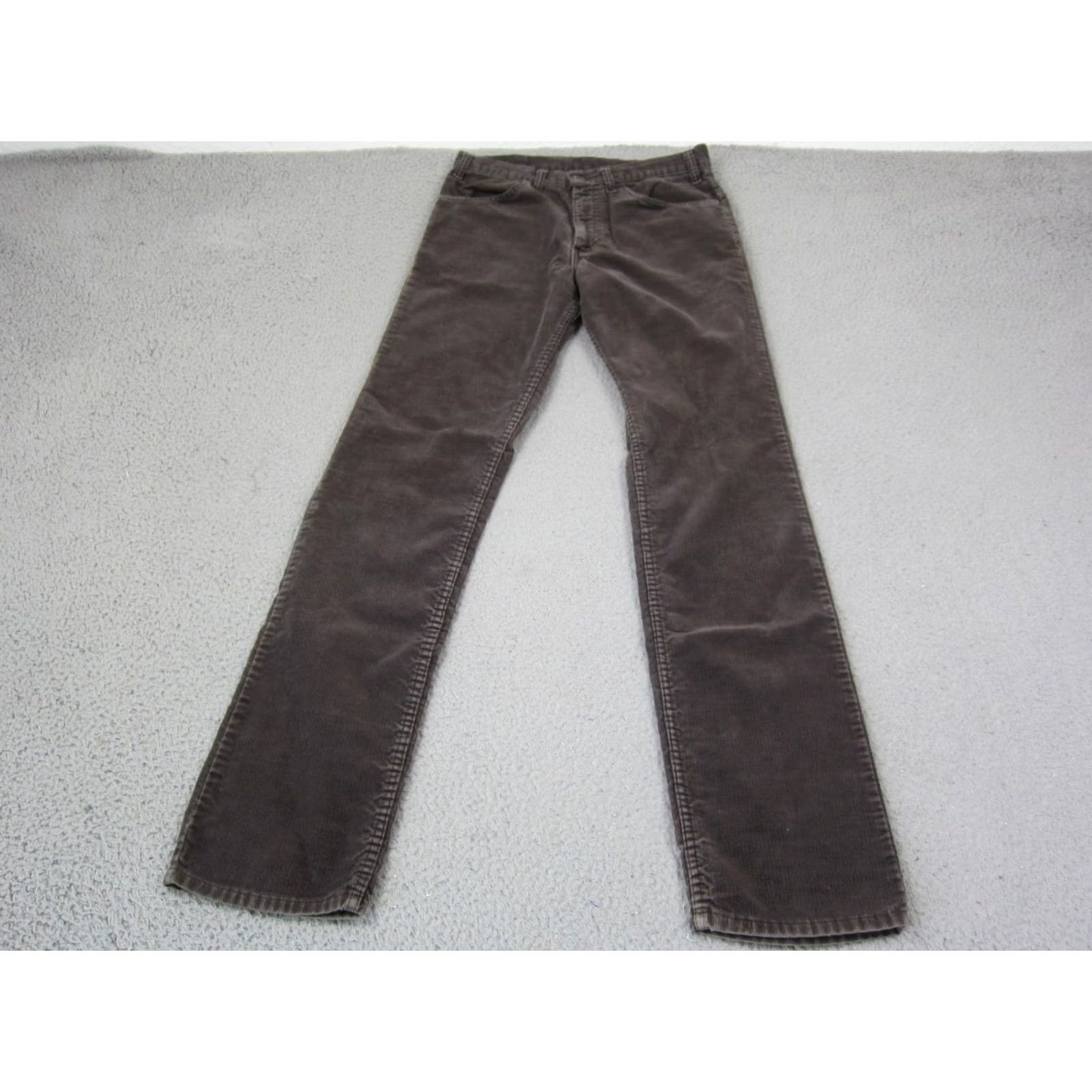 Levi's VINTAGE Levi's 500 Series Jeans Corduroy Brown 30x33 Regular 5-Pocket Levi's Mens Straight 90s 80s Clothing Size US 30 / EU 46 - 4 Thumbnail