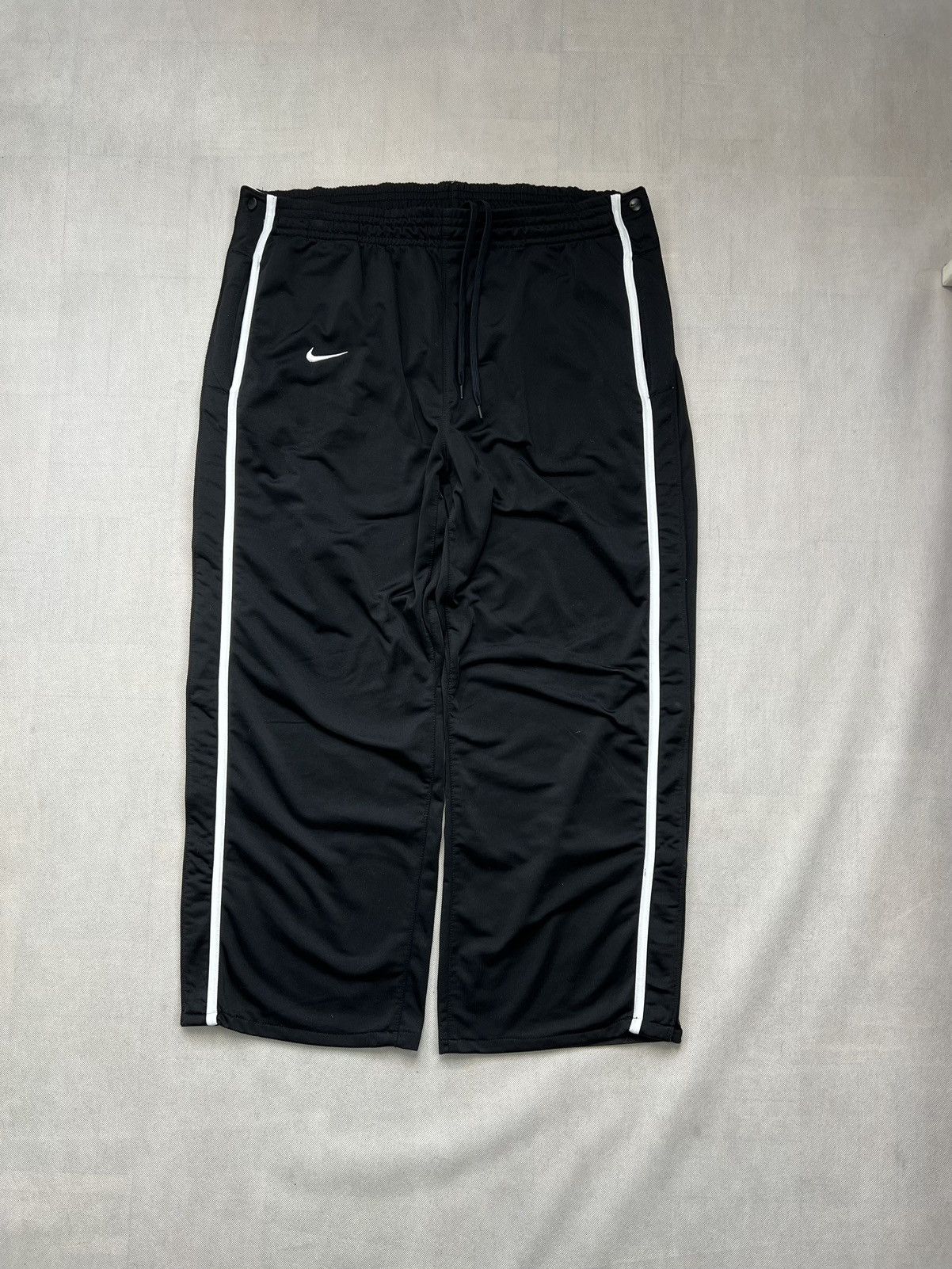 Nike × Vintage Baggy Wide Pants Nike Swoosh Vintage Black Size US 38 / EU 54 - 1 Thumbnail