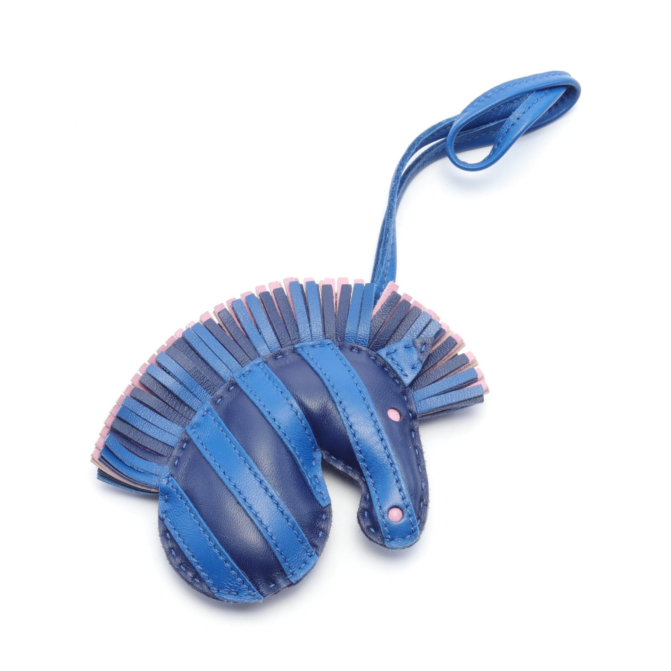 Hermes Hermes Jeezy Savannah Blue France Saphir Mauvesilvestre Bag Charm Aagneau Navy Pink Z Stamp Size ONE SIZE - 1 Thumbnail
