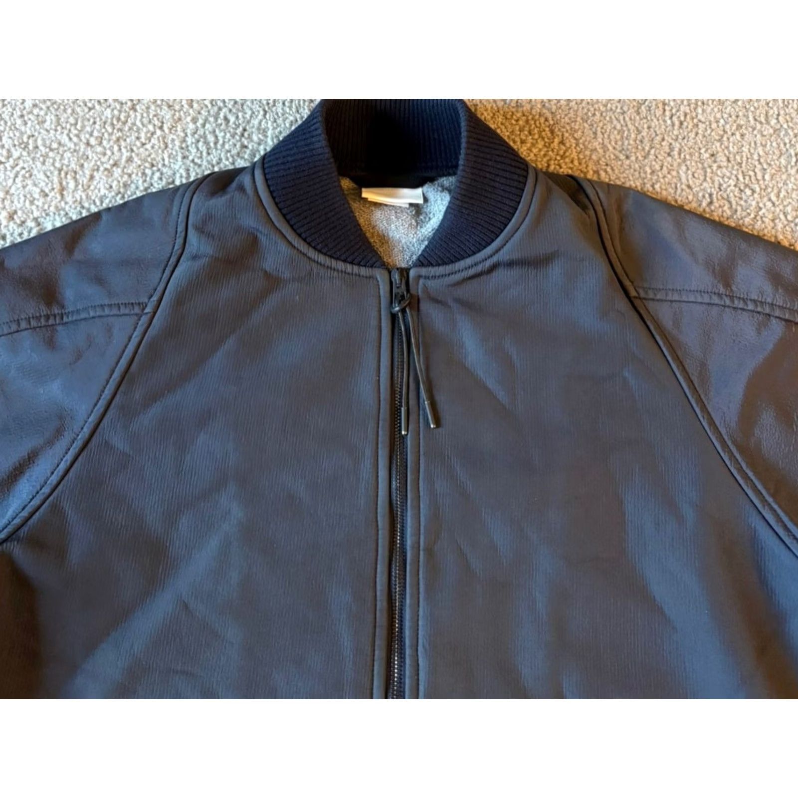 Nike Nike Bomber Jacket Charcoal/Black L Men Soft Shell Made in Italy Vintage? Size US L / EU 52-54 / 3 - 3 Thumbnail