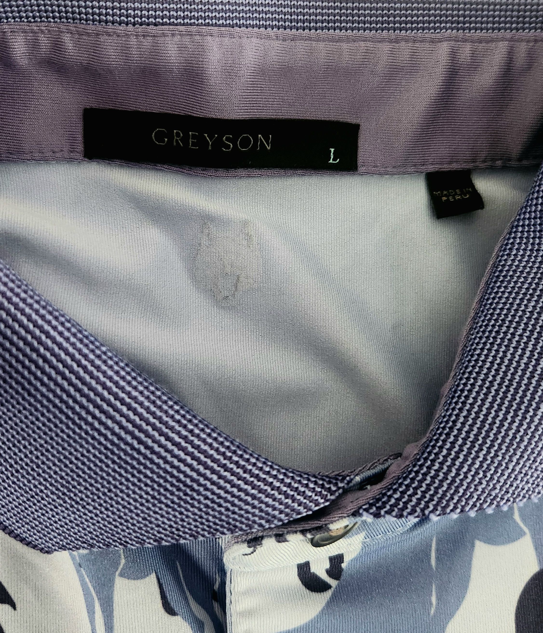 Grenson Greyson Golf Polo Shirt Size Large Men's Blue Howling Wolves Size US L / EU 52-54 / 3 - 6 Thumbnail