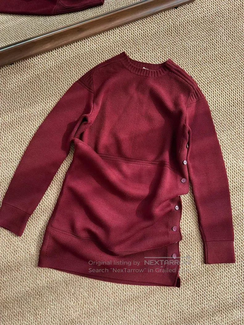 Hermes Hermes Jujube Red Wool Blended Knit Slim Dress, Women's Size XS / US 0-2 / IT 36-38 - 1 Thumbnail