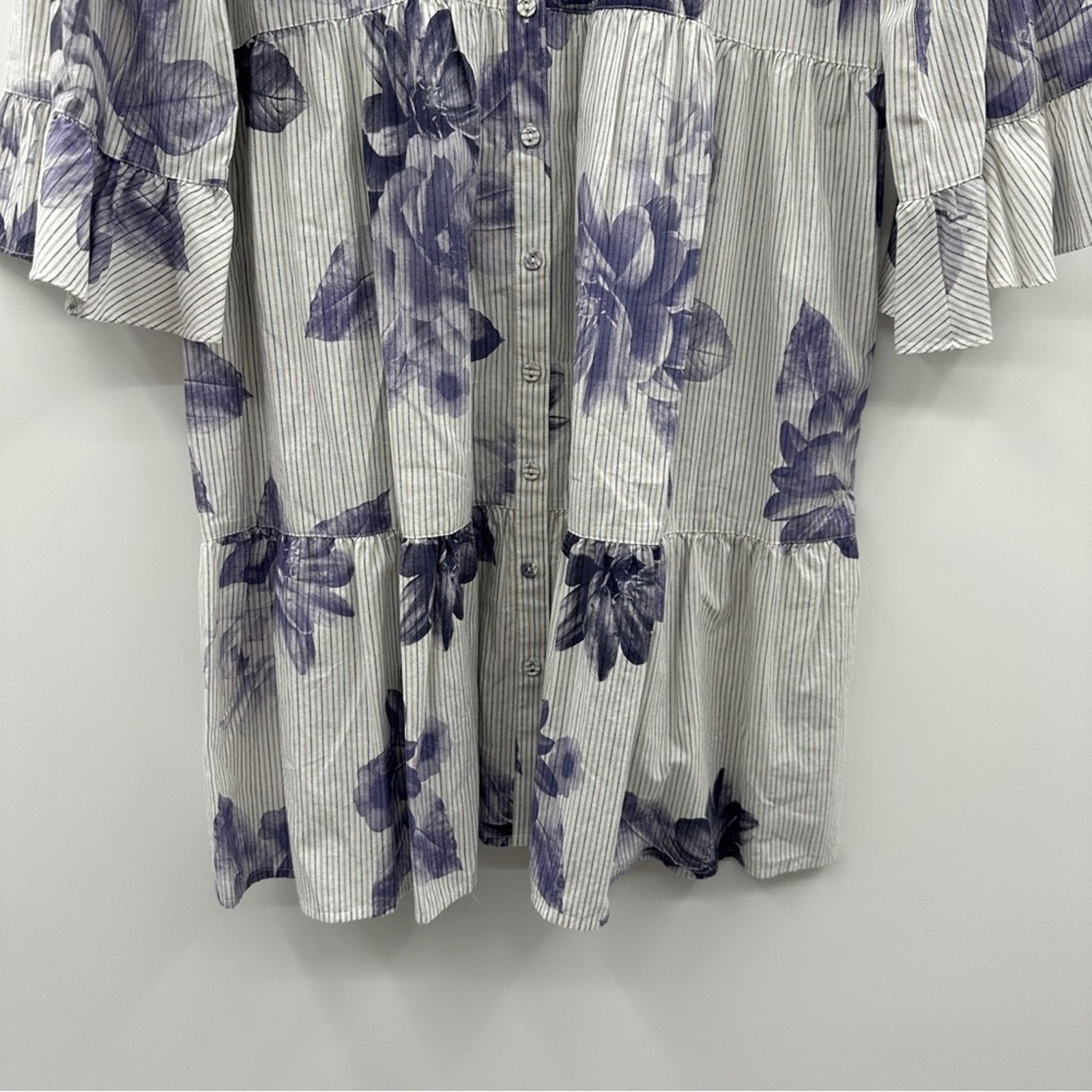 Johnny Was Johnny Was Delaney Easy Tiered Floral Shirt Dress Sz L NEW Size L / US 10 / IT 46 - 5 Thumbnail