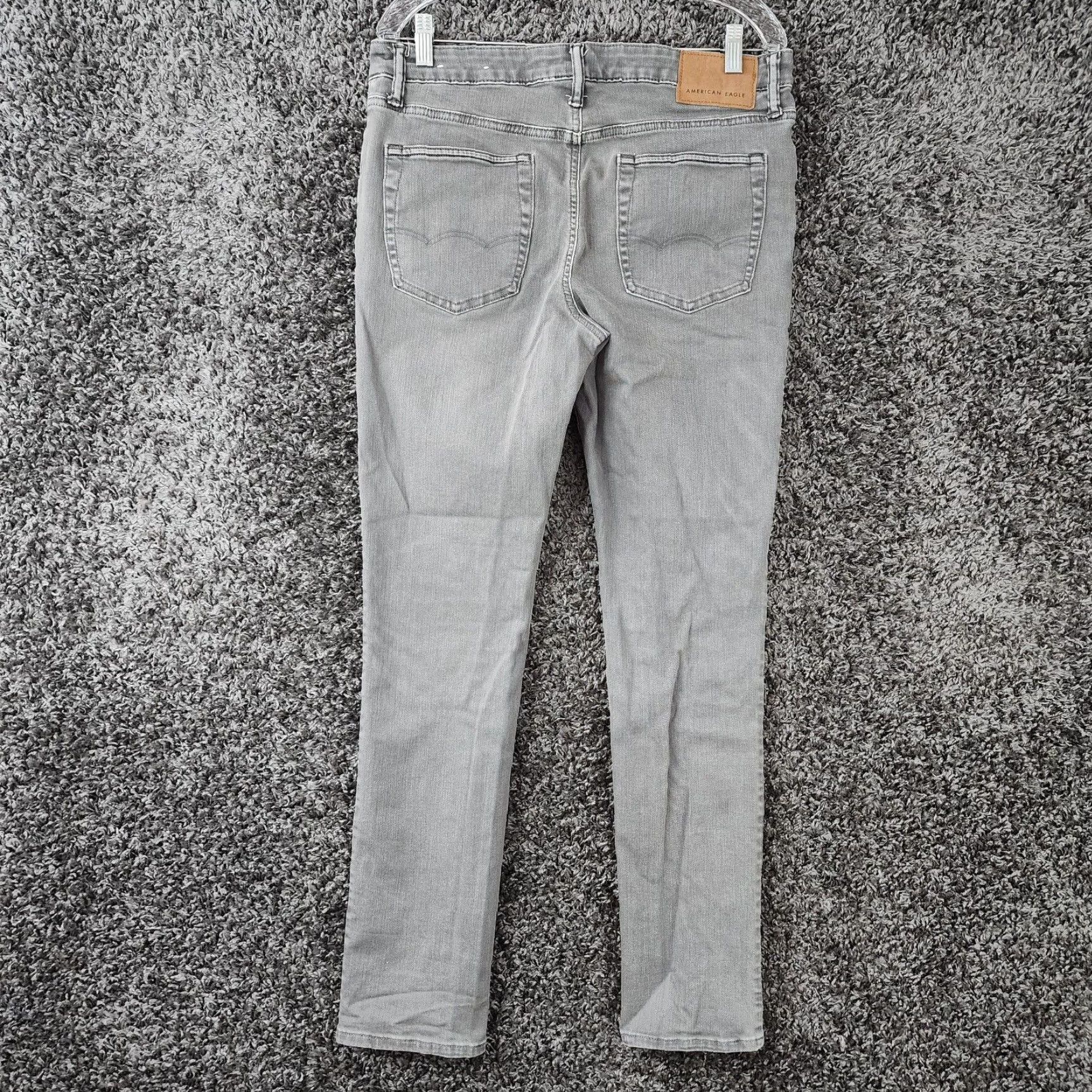 American Eagle Outfitters American Eagle Mens Slim Flex Gray Jeans Size 34x31 Size US 34 / EU 50 - 6 Thumbnail
