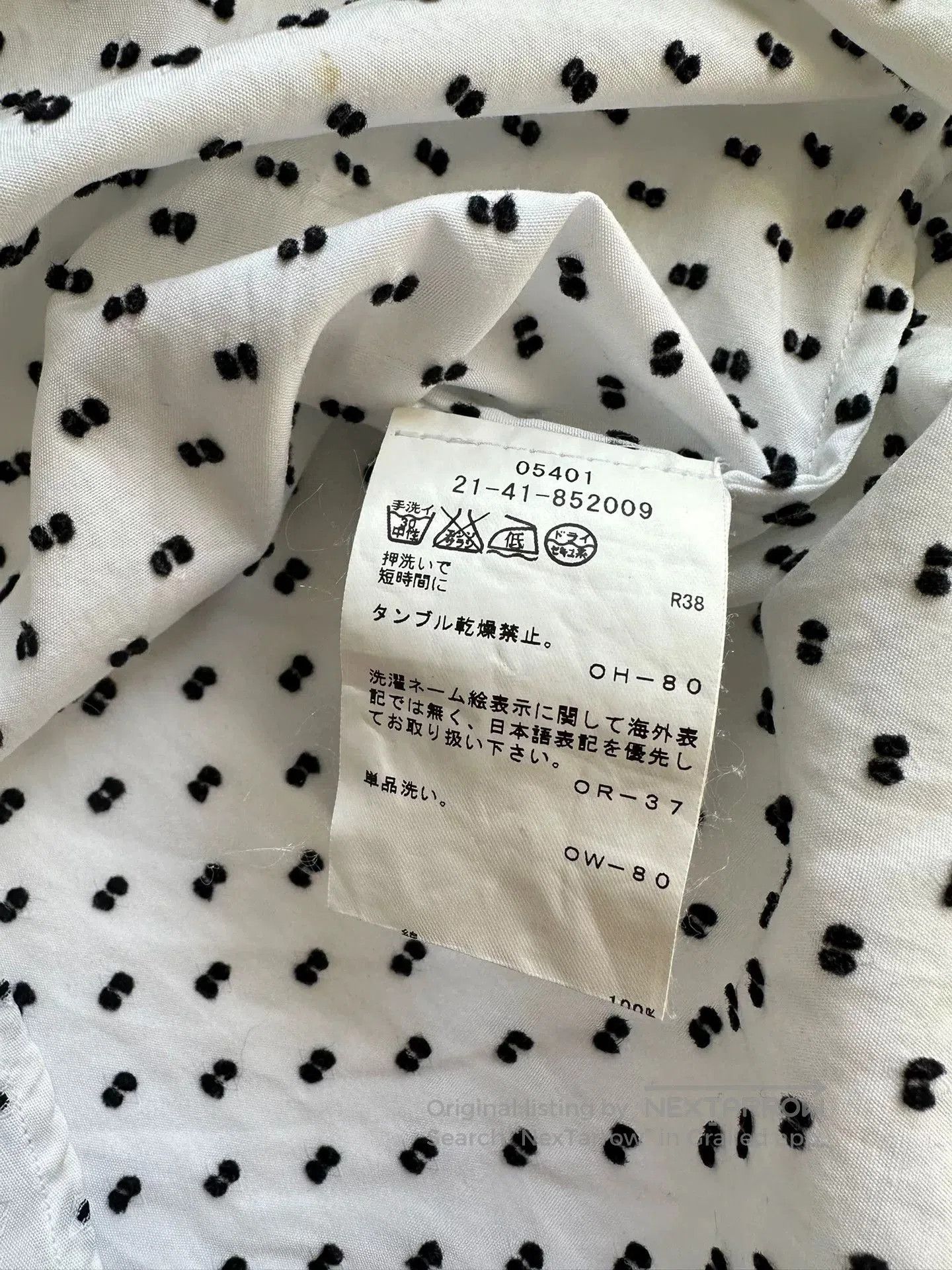 Ann Demeulemeester Ann Demeulemeester Embroidered Polka Dot Shirt. Size L / US 10 / IT 46 - 5 Thumbnail