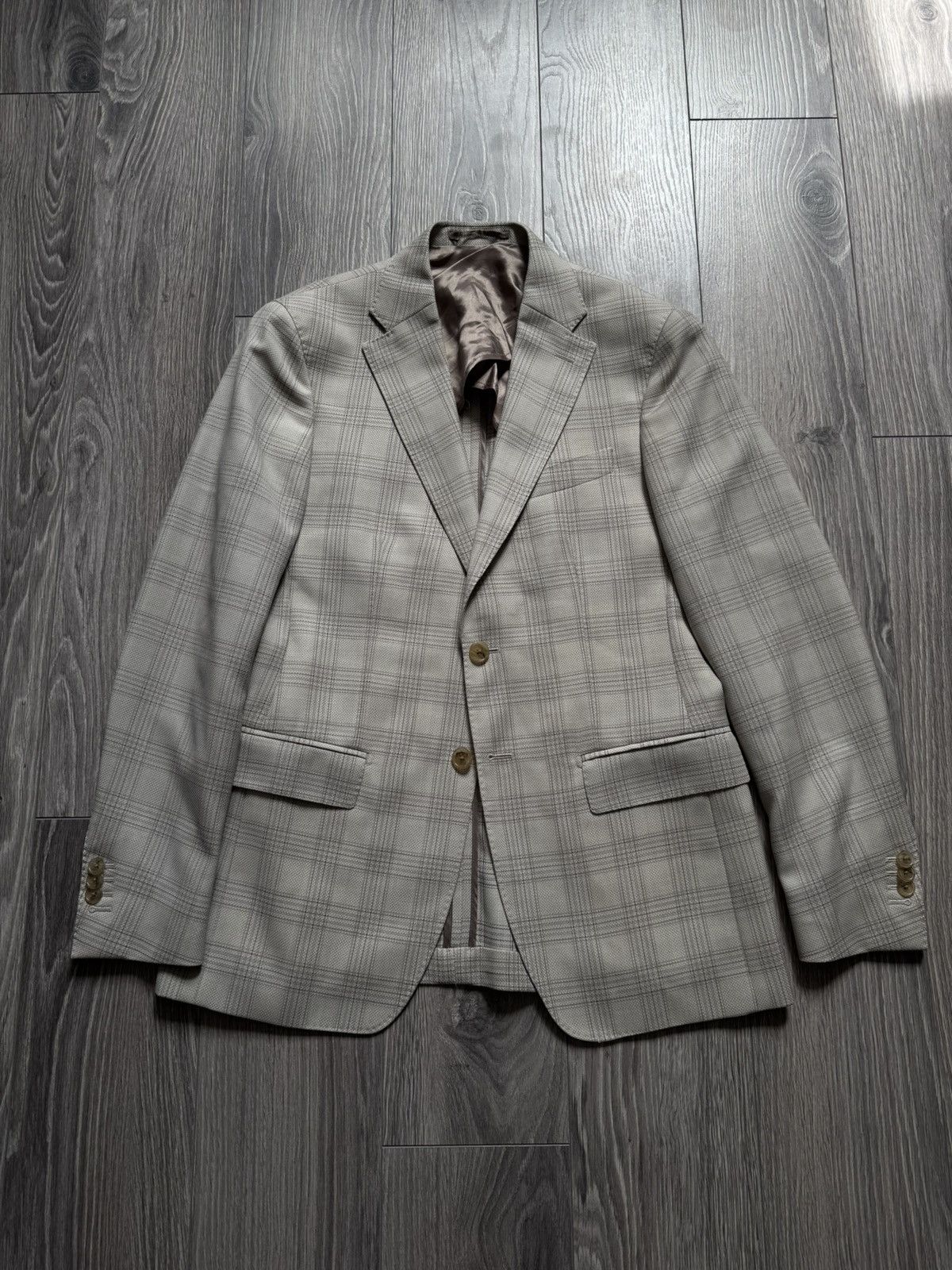 Boggi Boggi Milano Check Plaid Blazer Jacket 48 Size 48R - 2 Thumbnail