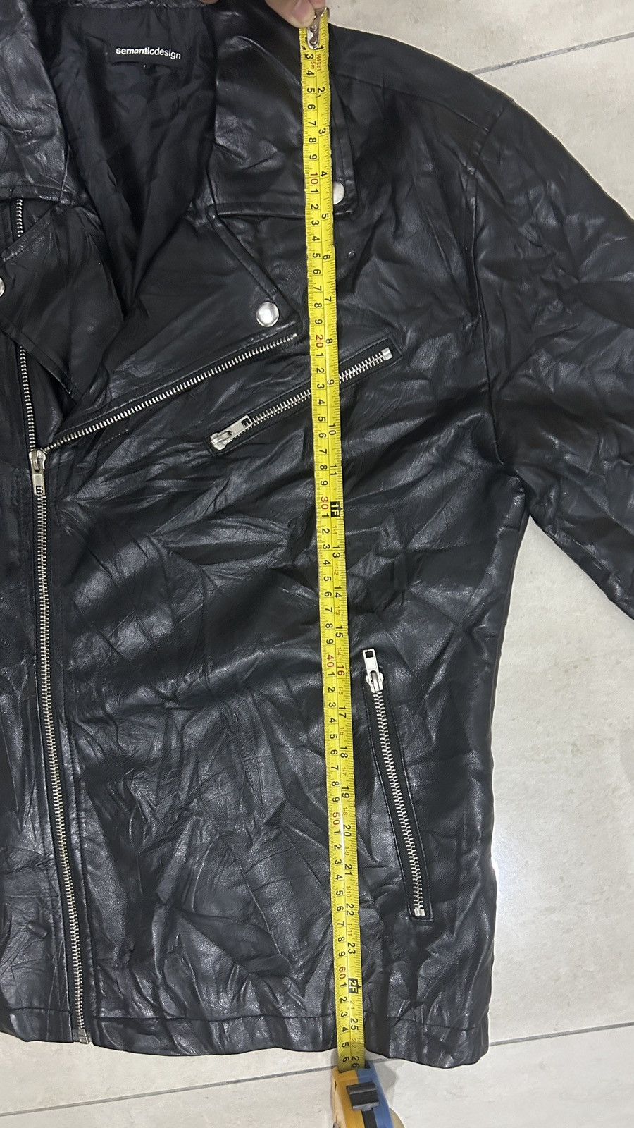 semanticdesign RARE🔥 SEMANTIC DESIGN LEATHER BIKER JACKET Size US L / EU 52-54 / 3 - 7 Thumbnail