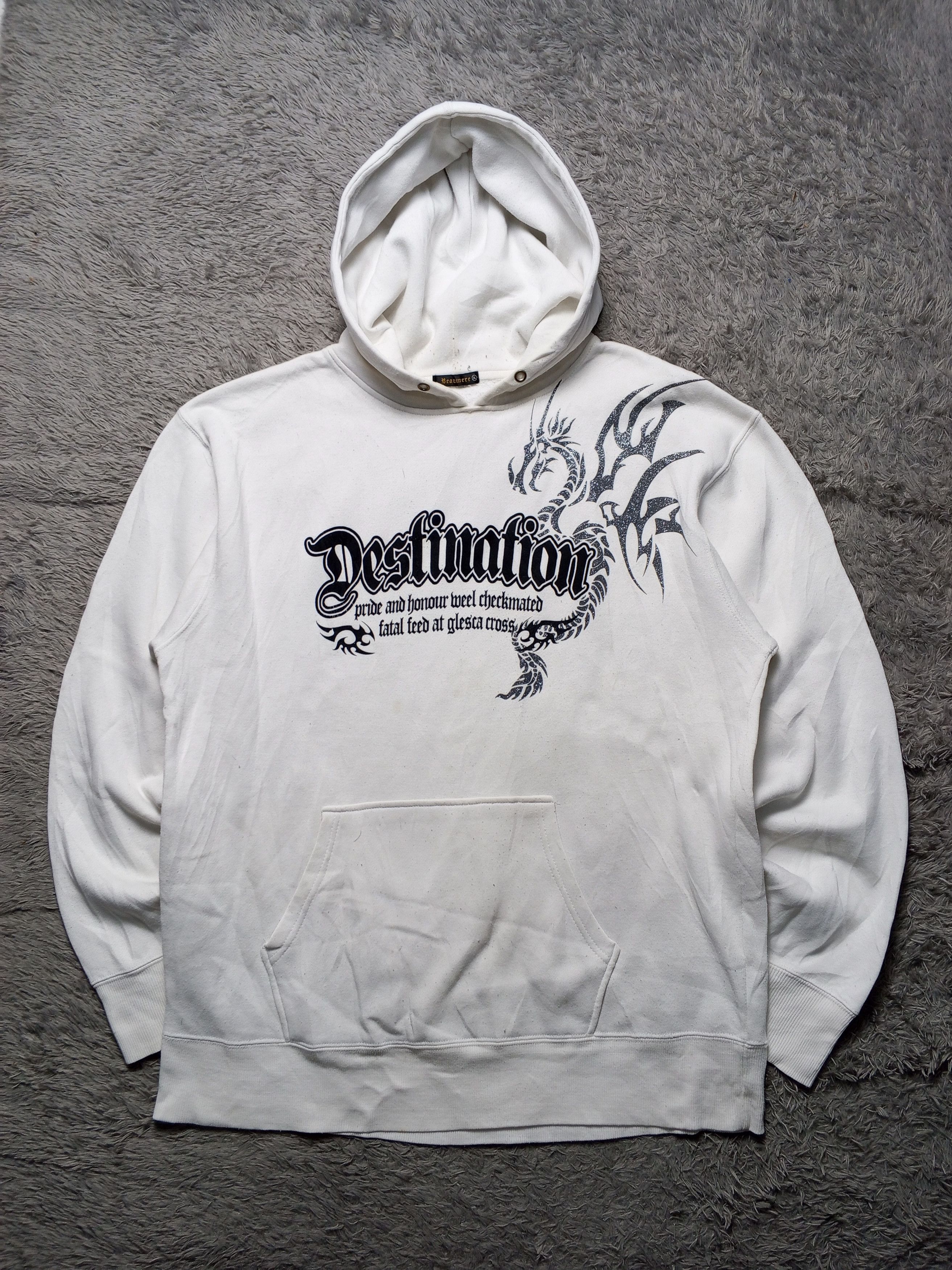 Japanese Brand Dragon Y2k Faux Fur Hoodie Japan Brand Size US XXL / EU 58 / 5 - 1 Thumbnail