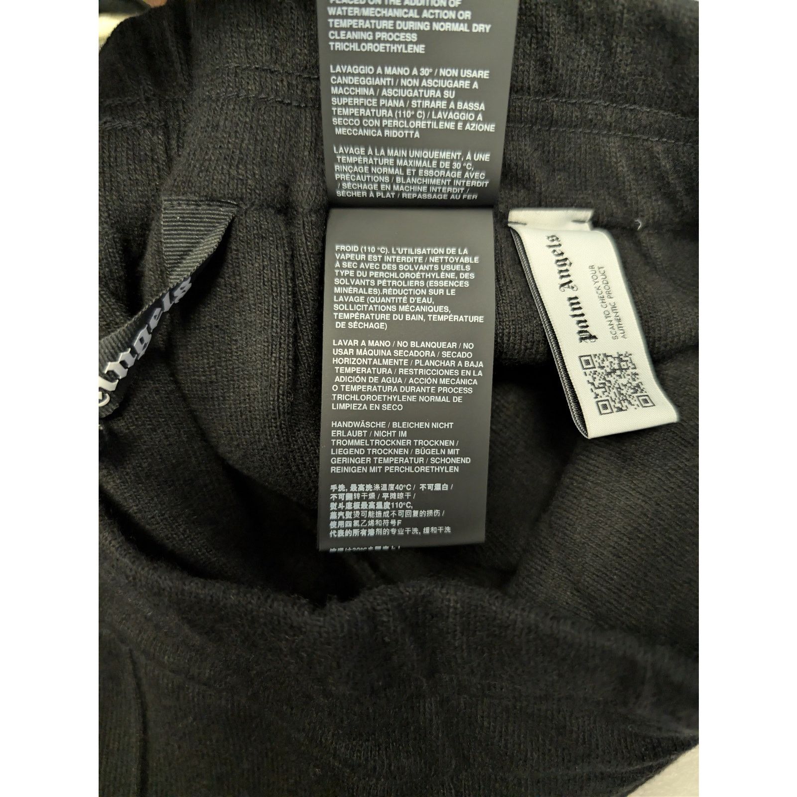 Palm Angels o1rshd1 Classic Logo Knit Track Pants in Black / Off White Size US 36 / EU 52 - 19 Thumbnail