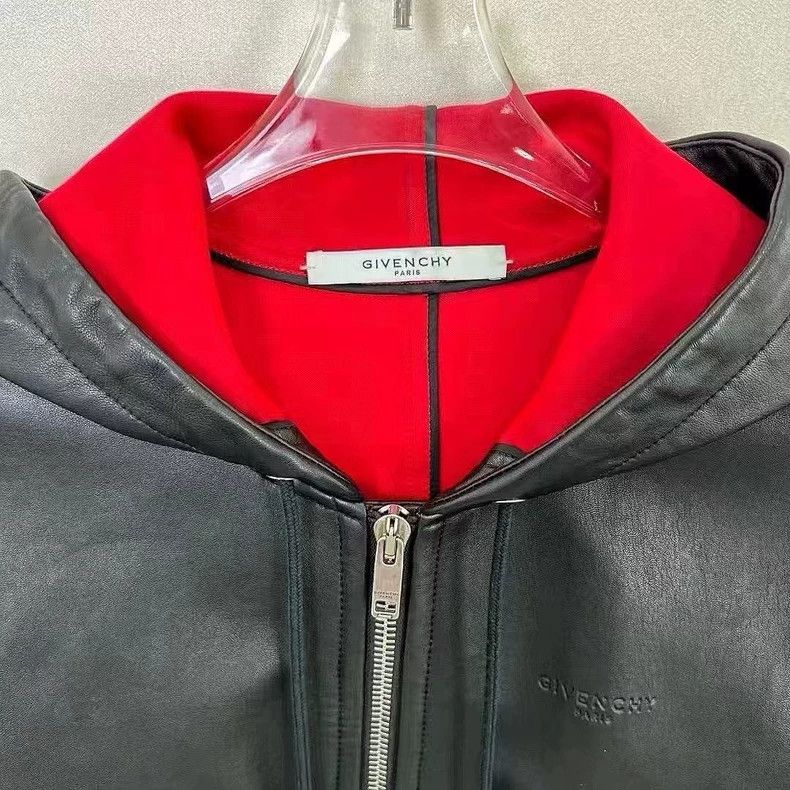Givenchy Givenchy Deep Brown Lamb Leather Hoodie with Hood Size US M / EU 48-50 / 2 - 3 Thumbnail