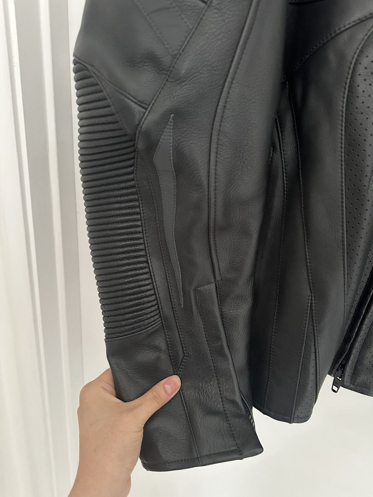 Balenciaga Balenciaga Leather Biker Racing Jacket Size US M / EU 48-50 / 2 - 2 Thumbnail