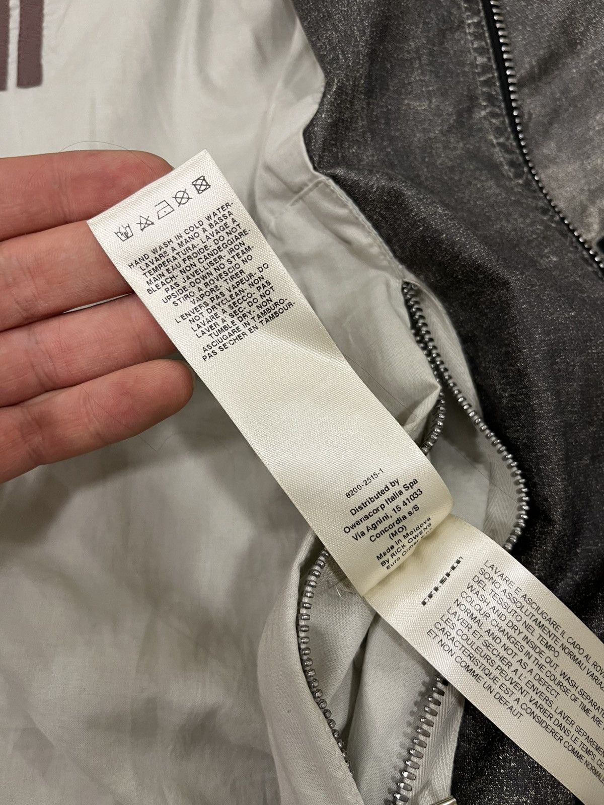 Rick Owens Rick Owens Drkshdw Rare Wet Asphalt MA-1 Bomber Jacket Size US S / EU 44-46 / 1 - 10 Thumbnail
