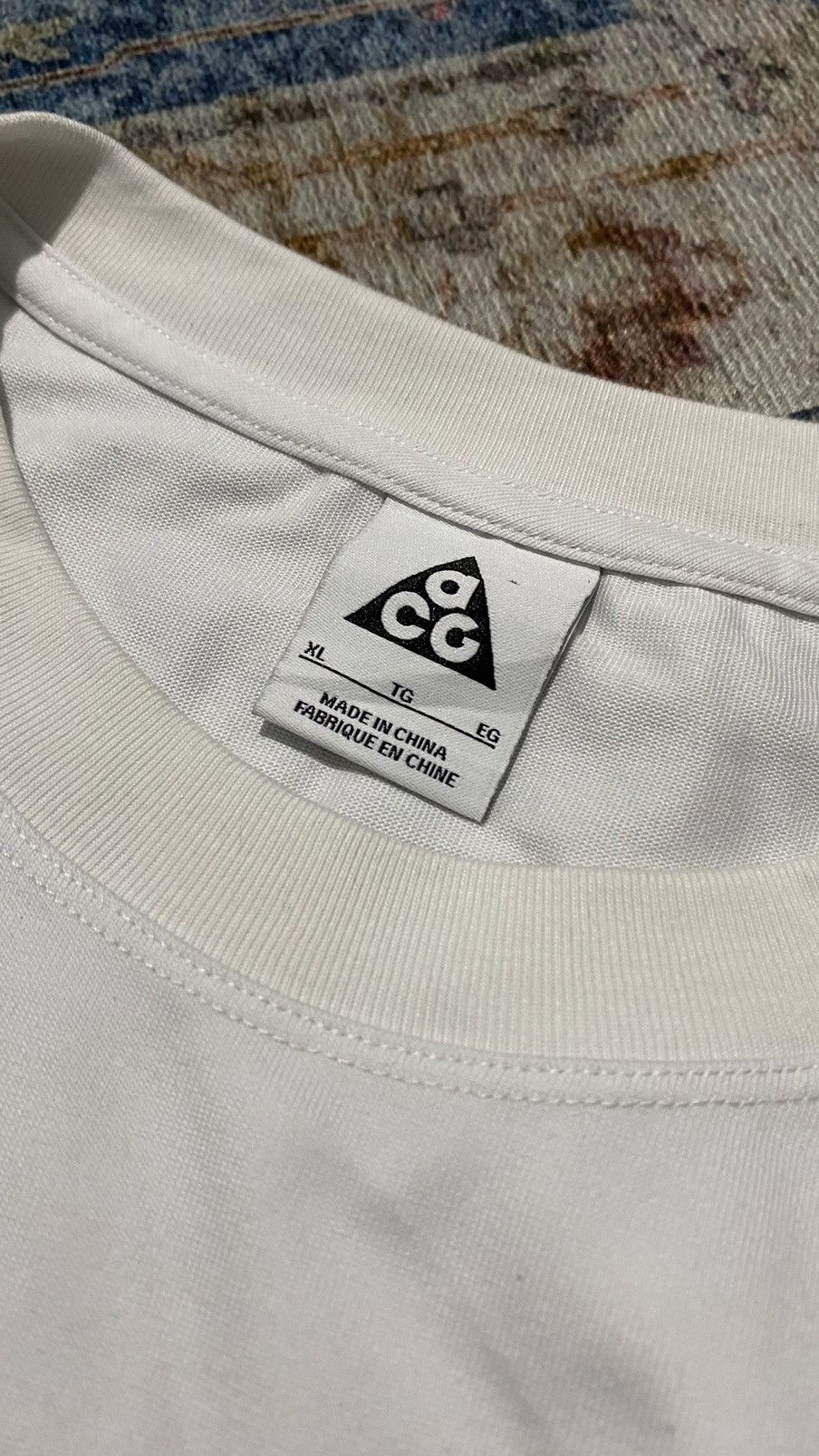 Nike Nike ACG T shirt Embroided Logo White Oversized Size US XL / EU 56 / 4 - 4 Thumbnail