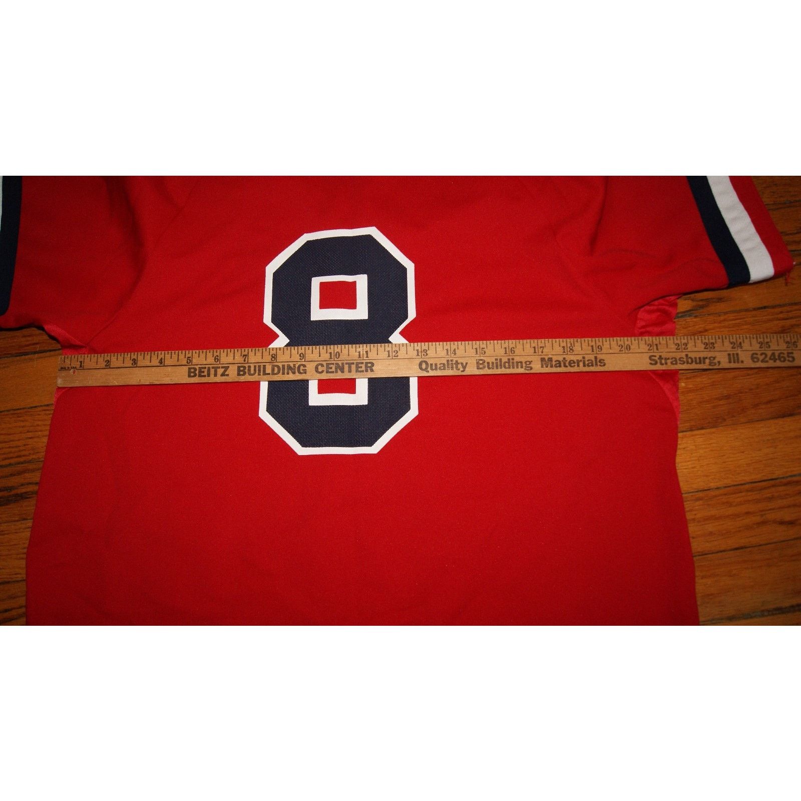 Vintage VTG Budweiser VNeck Jersey Mens L Red Baseball Beer Logo USA Size US L / EU 52-54 / 3 - 6 Thumbnail