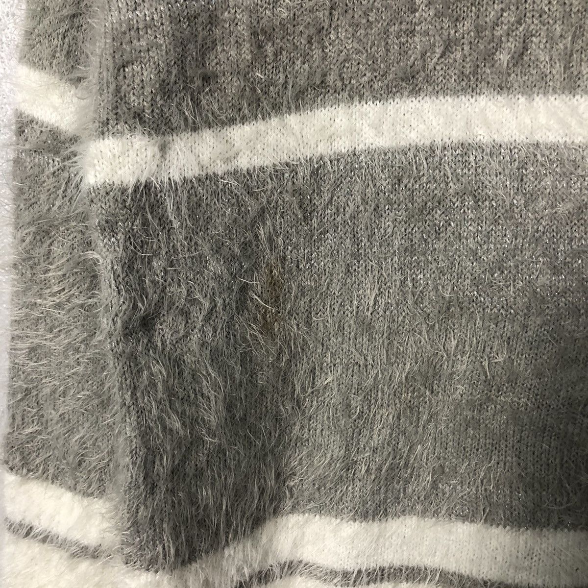 Homespun Knitwear Vintage Shoo La Rue Crewneck Mohair Striped Knitwear Sweater Size S / US 4 / IT 40 - 5 Thumbnail