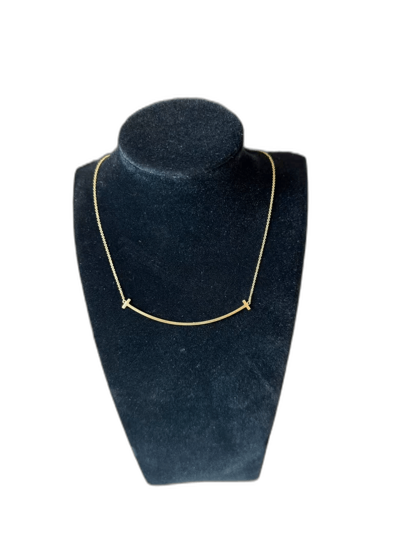 Tiffany & Co. Tiffany Rose Gold Large Smile Pendant Necklace Size ONE SIZE - 1 Thumbnail