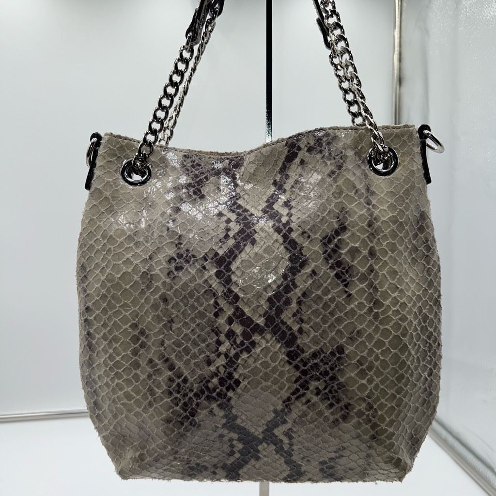 Michael Kors MICHAEL KORS Chain Python Leather JET SET Tote Hobo Convertible Shoulder Bag WITH UNBRANDED CHAIN Size ONE SIZE - 7 Thumbnail