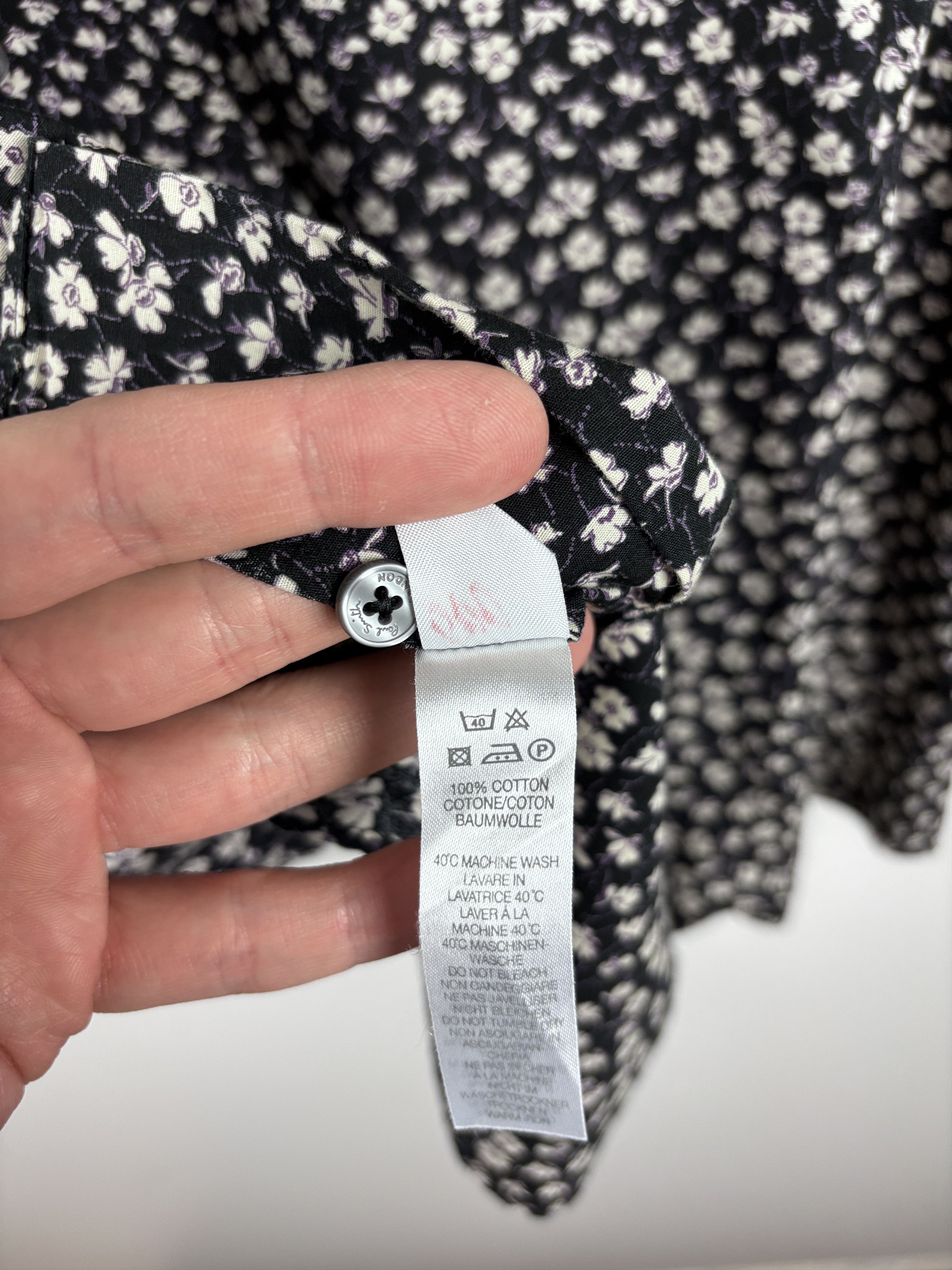Paul Smith Paul Smith The Byard Floral Flower Shirt Black Size 15/38 Size US M / EU 48-50 / 2 - 9 Thumbnail