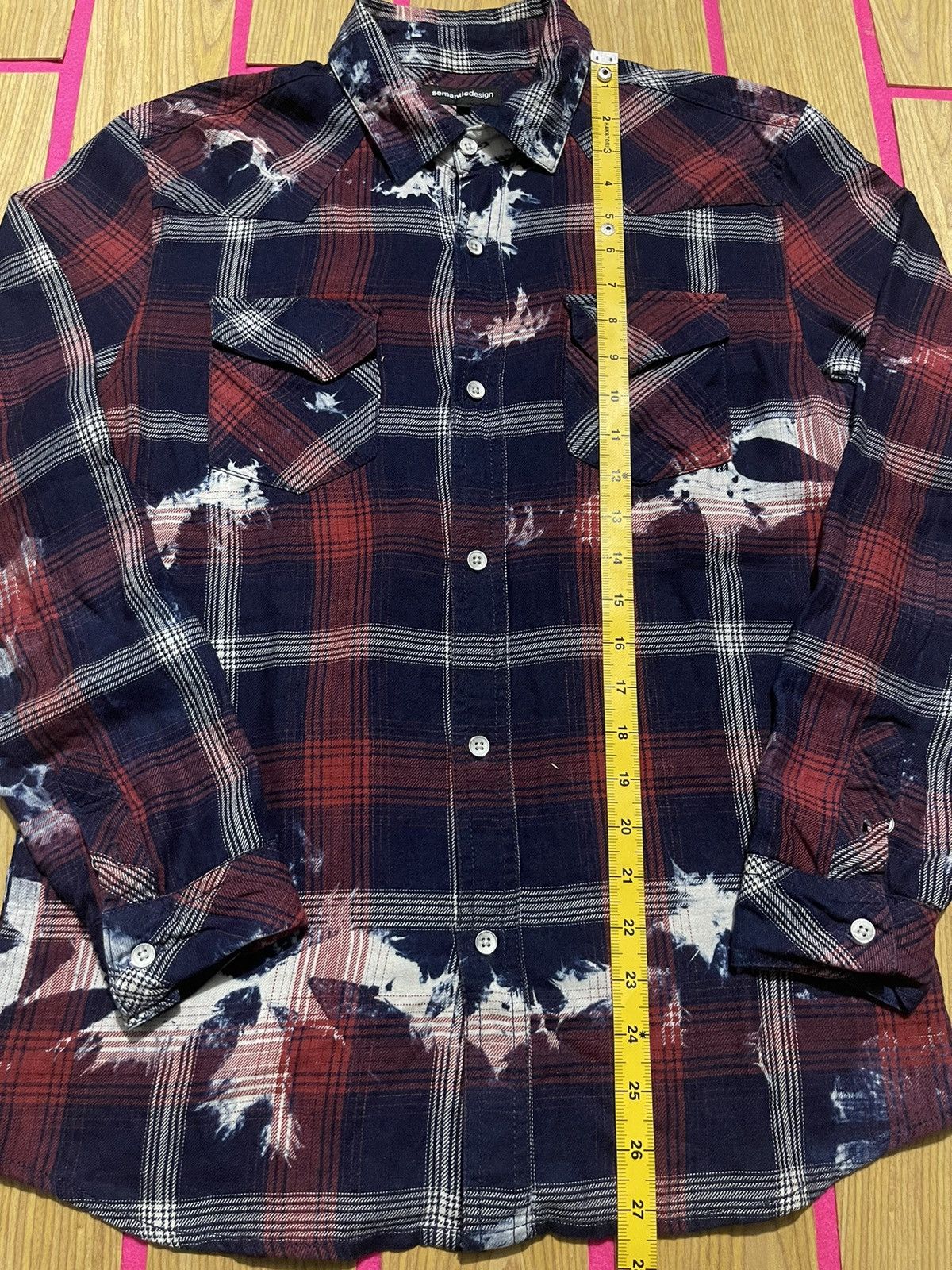 semanticdesign Y2K SEMANTIC DESIGN long sleeve shirt with vintage plaid Size US M / EU 48-50 / 2 - 7 Thumbnail