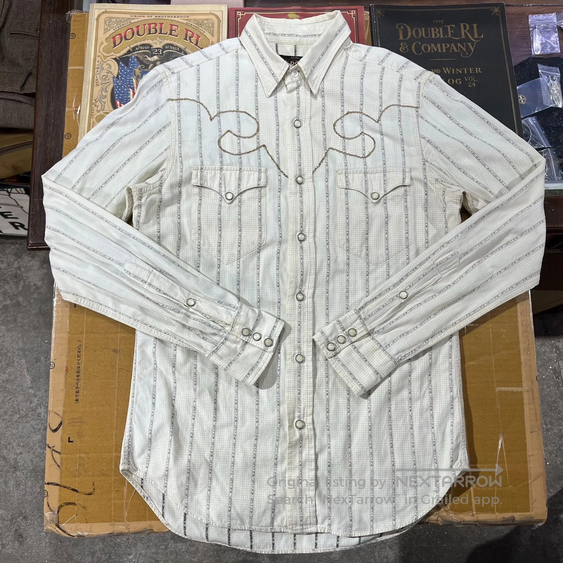 RRL Ralph Lauren RRL Vintage Western Embroidered Shirt. Size US S / EU 44-46 / 1 - 1 Thumbnail