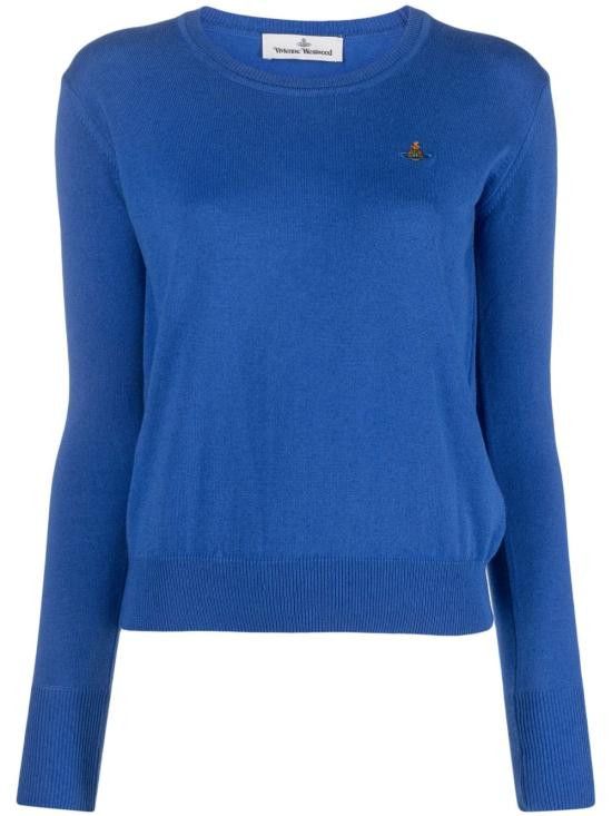 Vivienne Westwood VIVIENNE WESTWOOD Women Sweater 1803002S Y0010K401 Blue Size L / US 10 / IT 46 - 1 Thumbnail