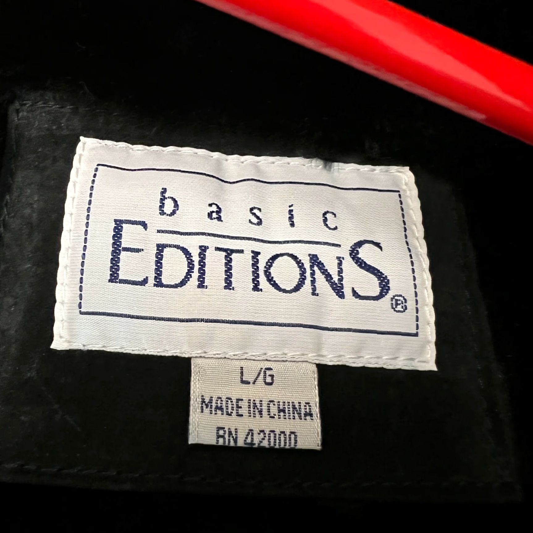 Basic Editions Basic Editions Leather Jacket Women Large Black Genuine Leather Button Front Mid-Length Casual Classic Size L / US 10 / IT 46 - 6 Thumbnail