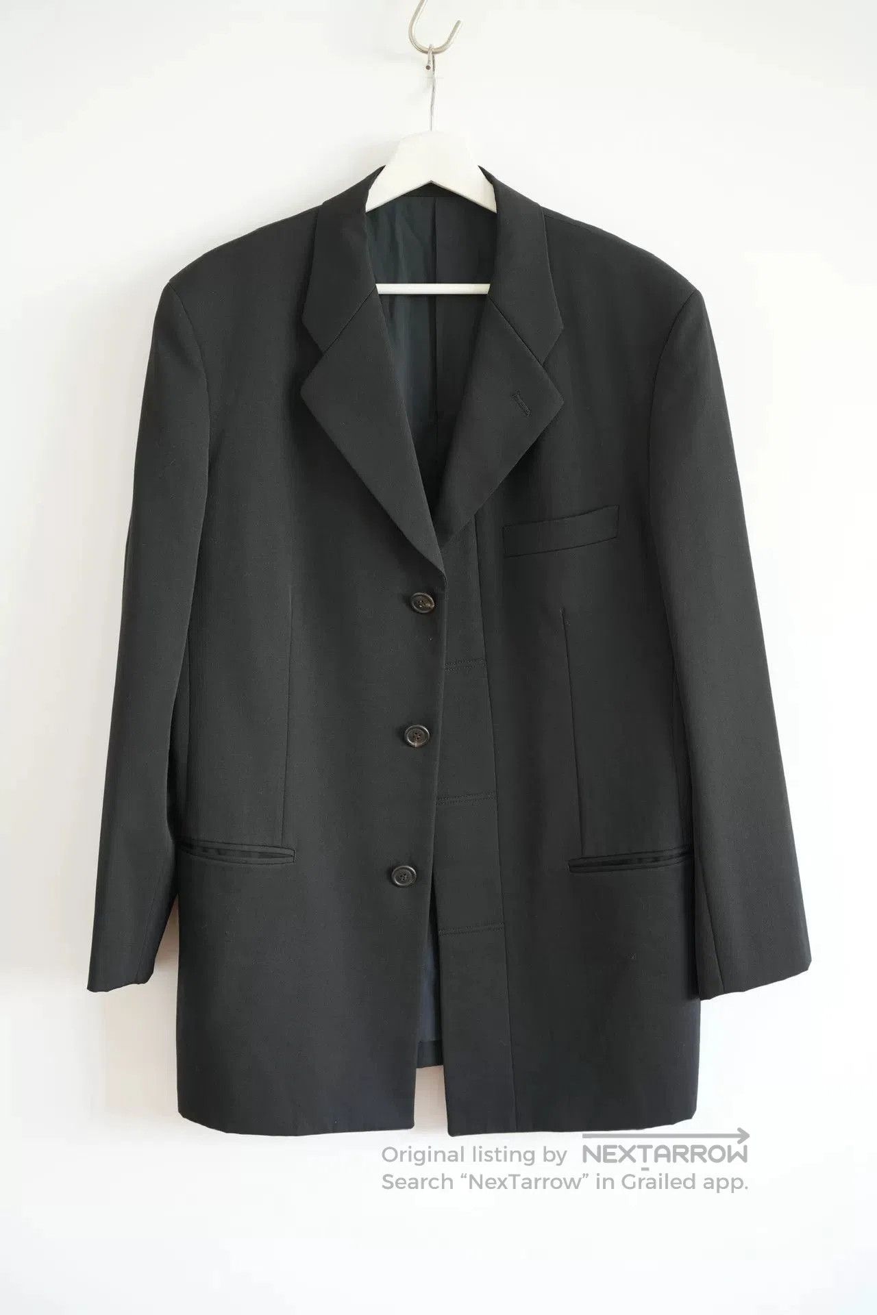 Issey Miyake issey miyake men black wool suit jacket. Size US L / EU 52-54 / 3 - 1 Thumbnail