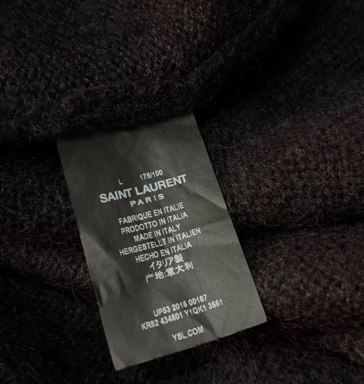Saint Laurent Paris × Yves Saint Laurent Saint Laurent Knitted Sweater2412-Nextarrow Size US L / EU 52-54 / 3 - 6 Thumbnail