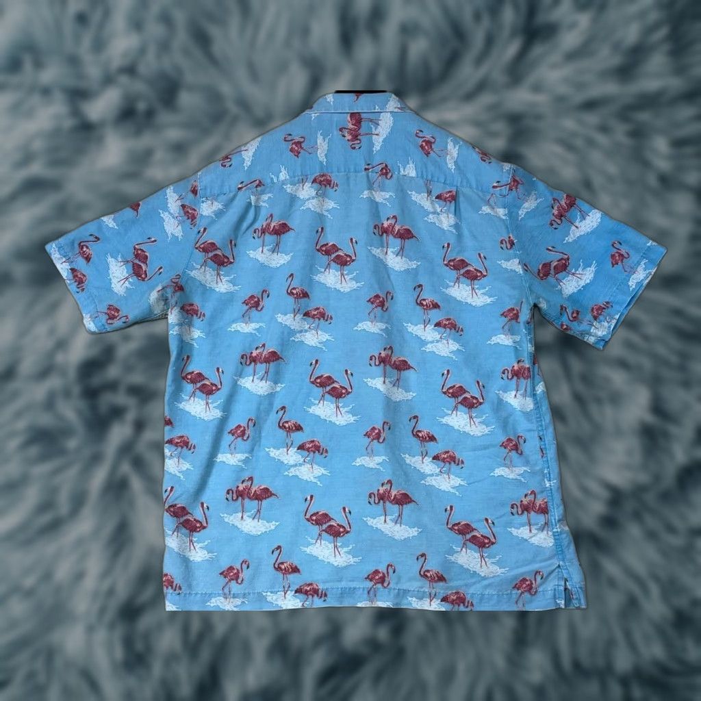 Vintage caribbean Button-Up Shirt Men M Blue Palm Trees Sailboats Hawaiian Short Sleeve Size US M / EU 48-50 / 2 - 1 Thumbnail