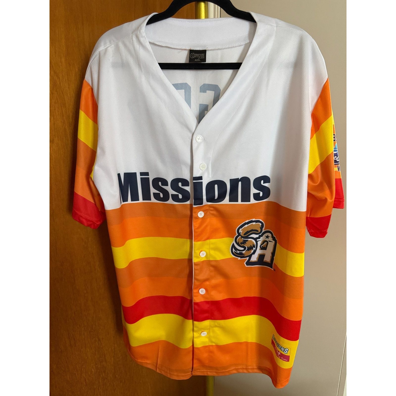 Other Missions Biggio #7 Jersey 2XL 2024 Giveaway Baseball Orange Size US XXL / EU 58 / 5 - 2 Thumbnail