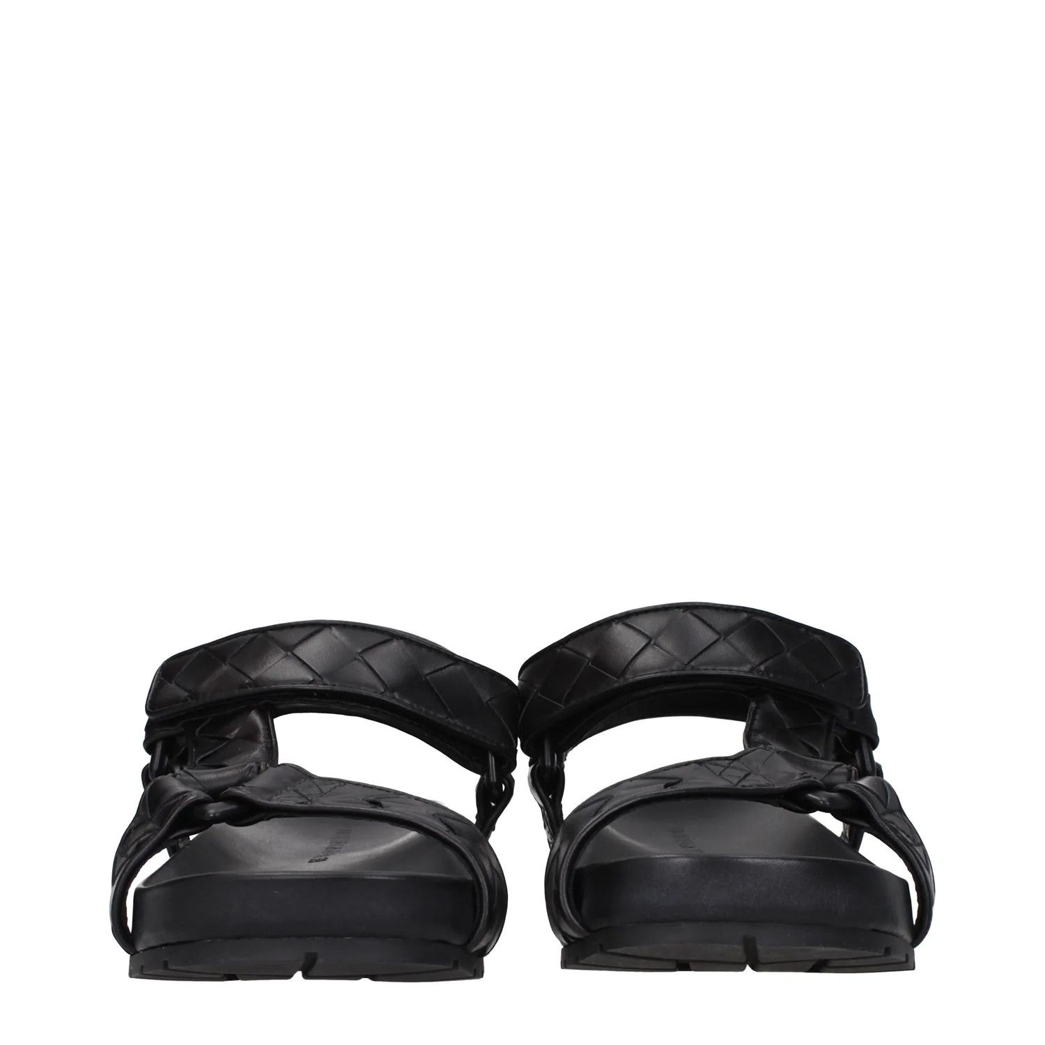 Bottega Veneta ob1o1e0325 Leather Sandals in Black Size US 11 / EU 44 - 3 Thumbnail