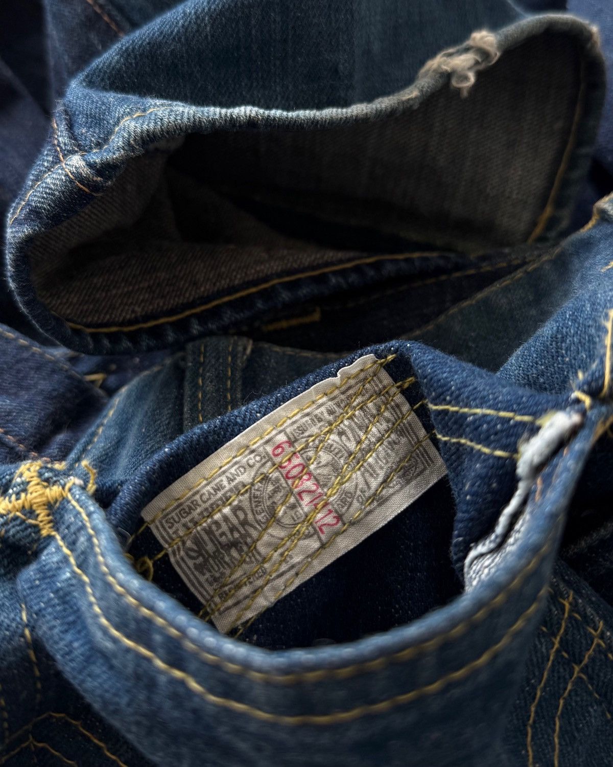 Maison MIHARA YASUHIRO MIHARAYASUHIRO x SUGARCANE BACK LACE-UP BOOTCUT JEANS Size US 28 / EU 44 - 8 Thumbnail