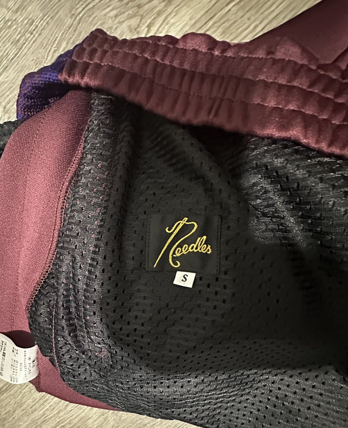 Needles Needles Japan Burgundy Track Pants Size US 29 - 12 Thumbnail