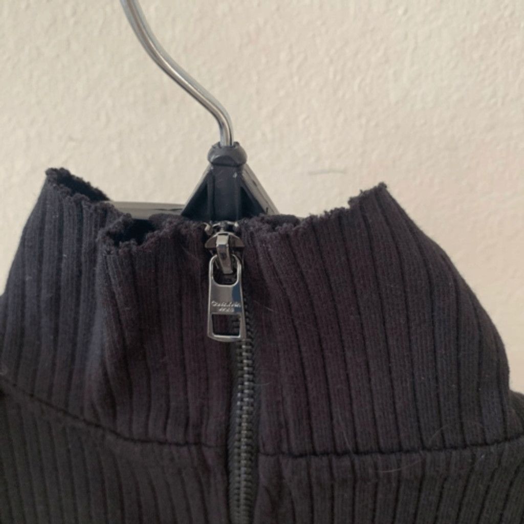 Calvin Klein CALVIN KLEIN Logo Tape Ribbed Mock Neck Zip size XL Size XL / US 12-14 / IT 48-50 - 4 Thumbnail