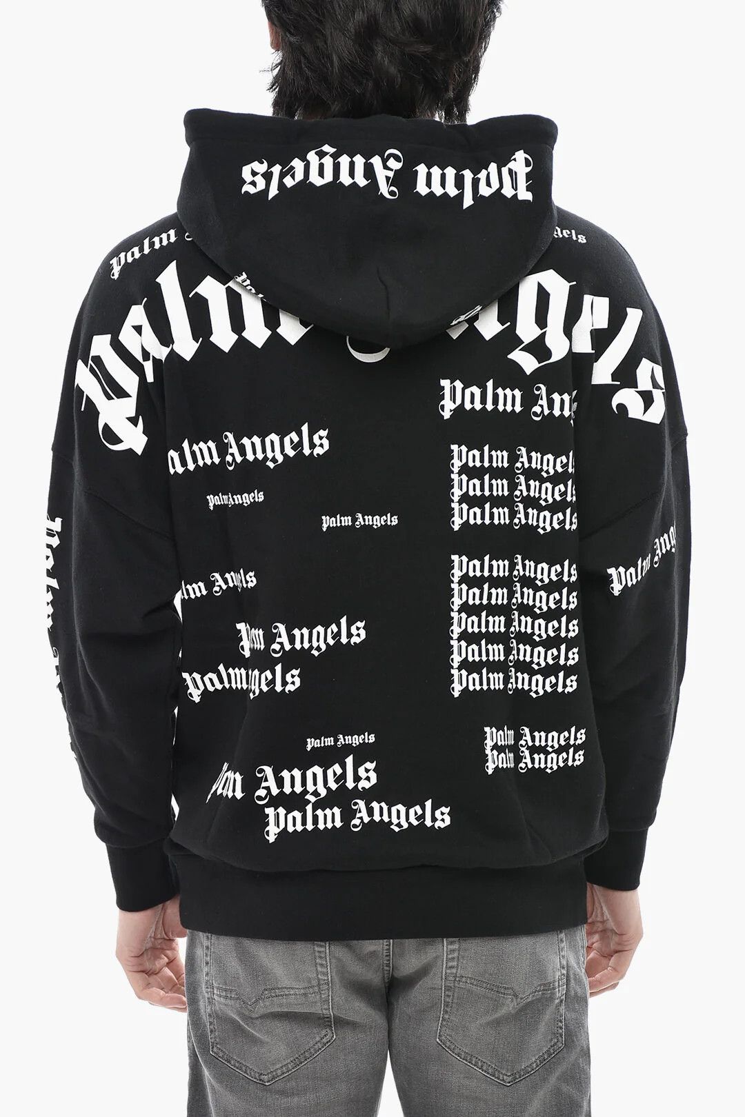 Palm Angels og1mm0326 Cotton Hoodie in Black Size US M / EU 48-50 / 2 - 2 Thumbnail