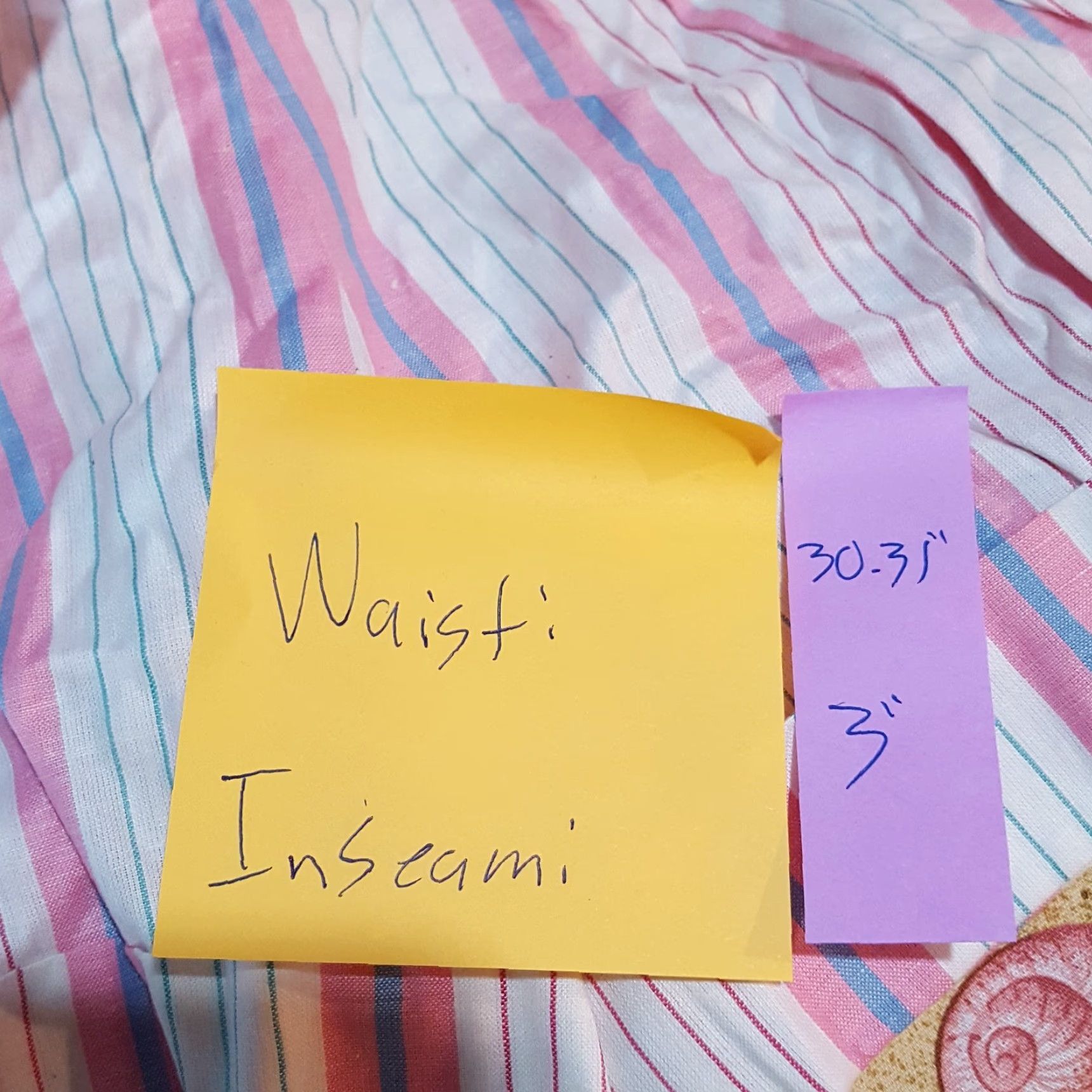 Vintage VINTAGE Just Class Pink Striped Lounge Shorts Women M 30-31 Elastic Waist High Rise Sleep Boyfriend 80s Casual Indoor Nightwear RGB? Size 30" / US 8 / IT 44 - 8 Thumbnail