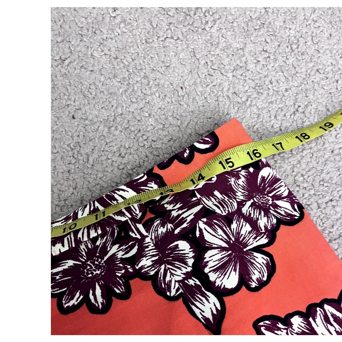 Anthropologie Women's Orange Floral Maeve Skirt 12 Size 34" / US 12 / IT 48 - 3 Thumbnail